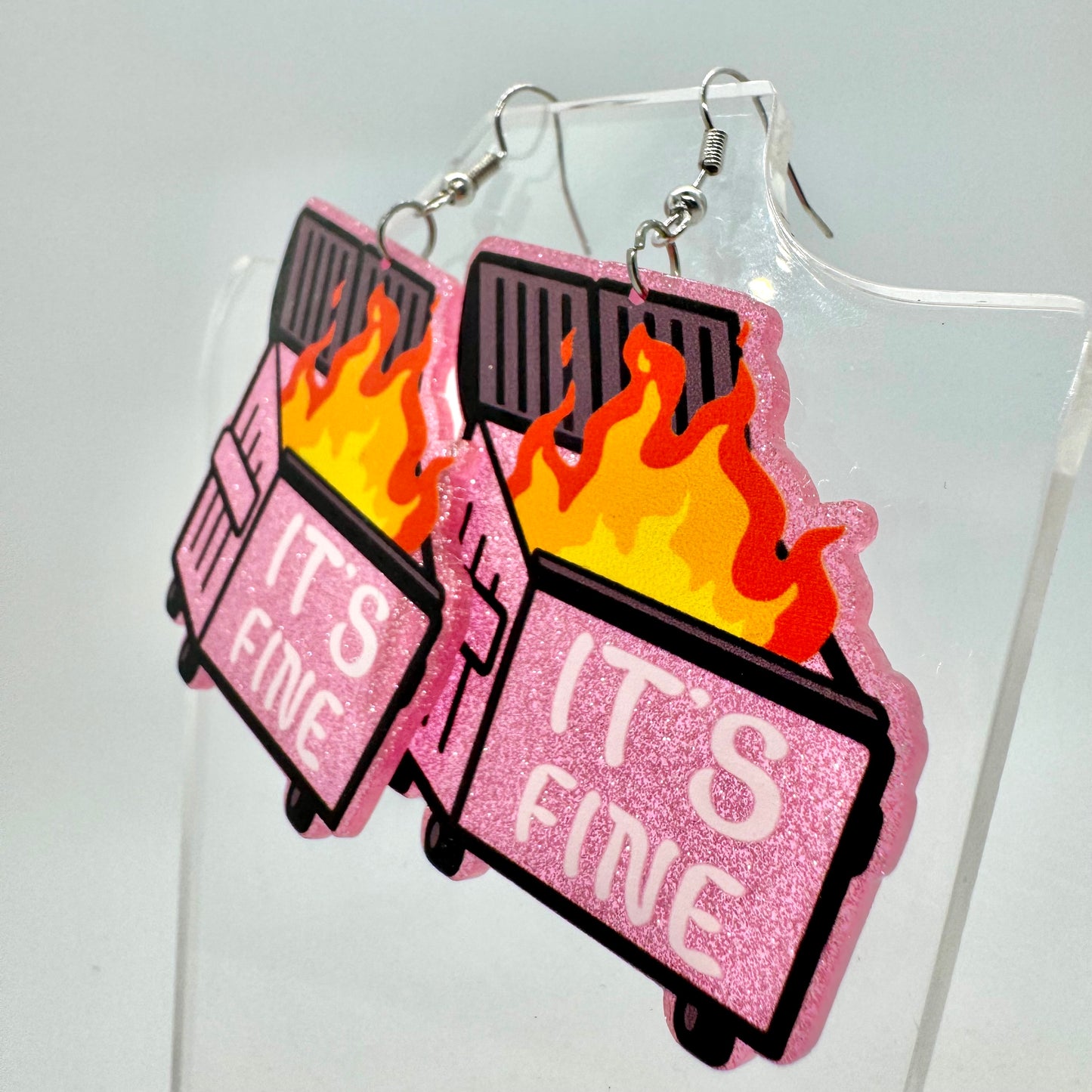Dumpster Fire Earrings