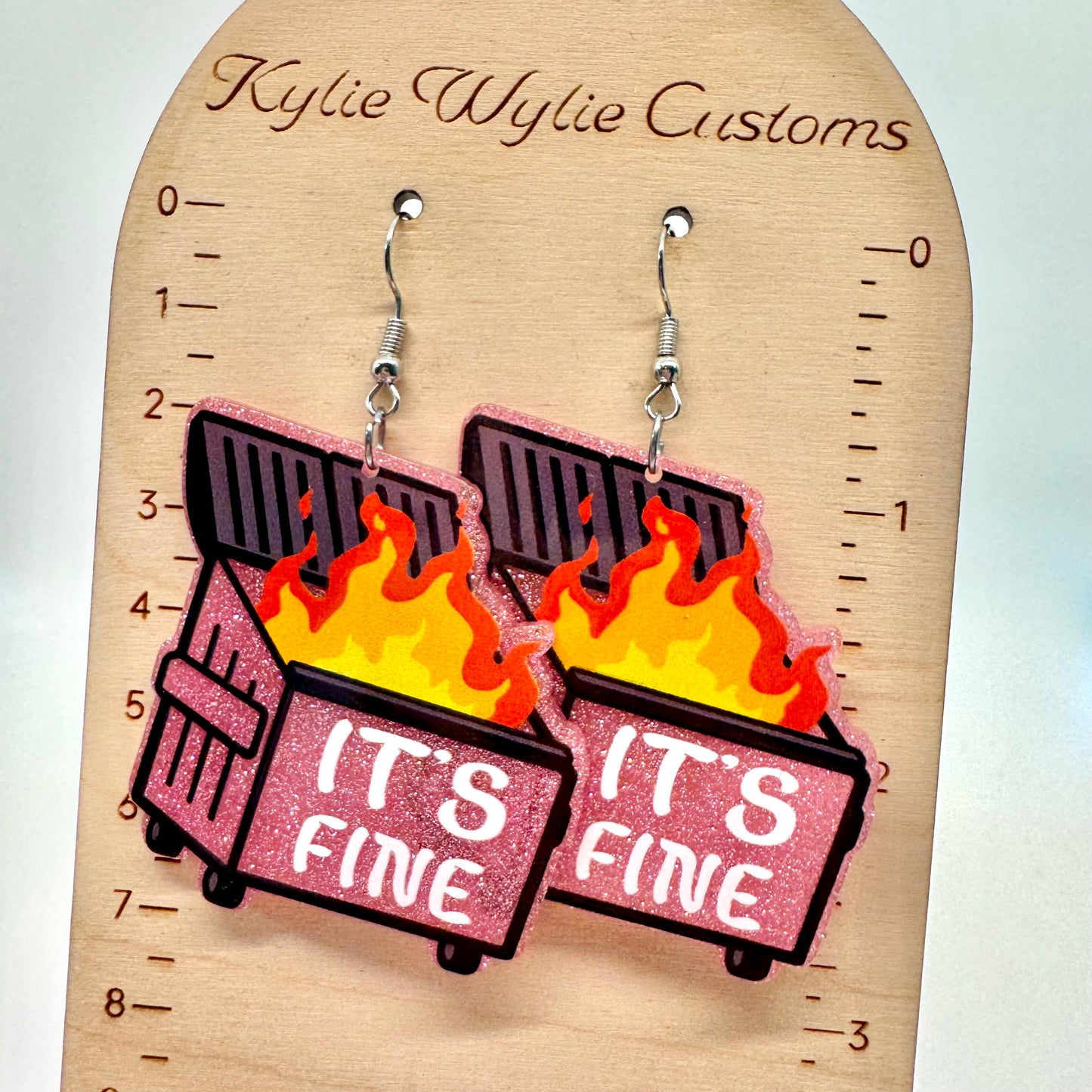 Dumpster Fire Earrings