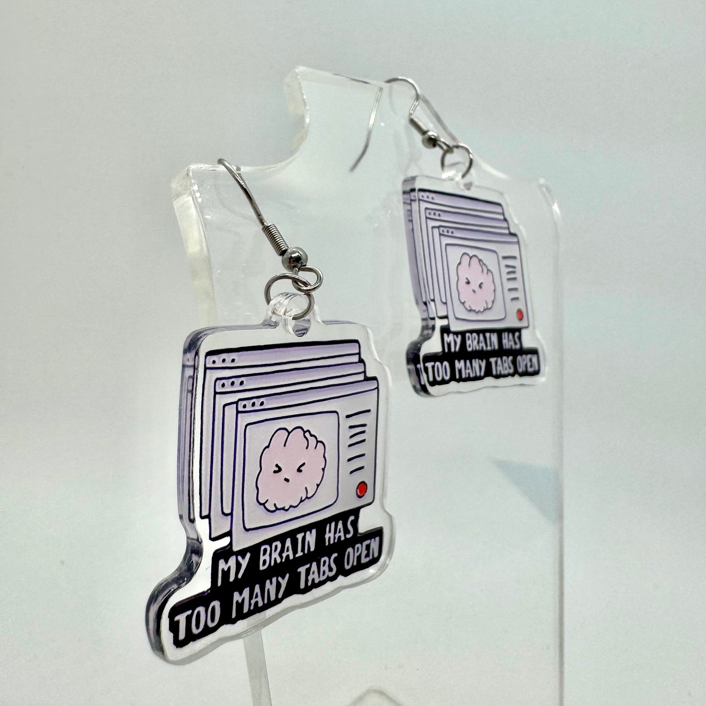 Too Many Tabs Open Earrings