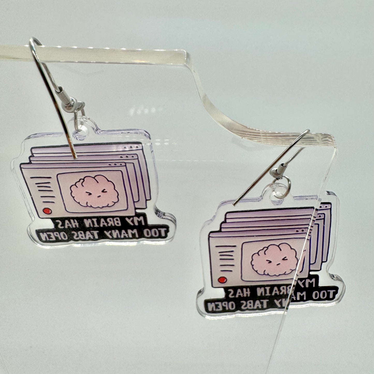 Too Many Tabs Open Earrings