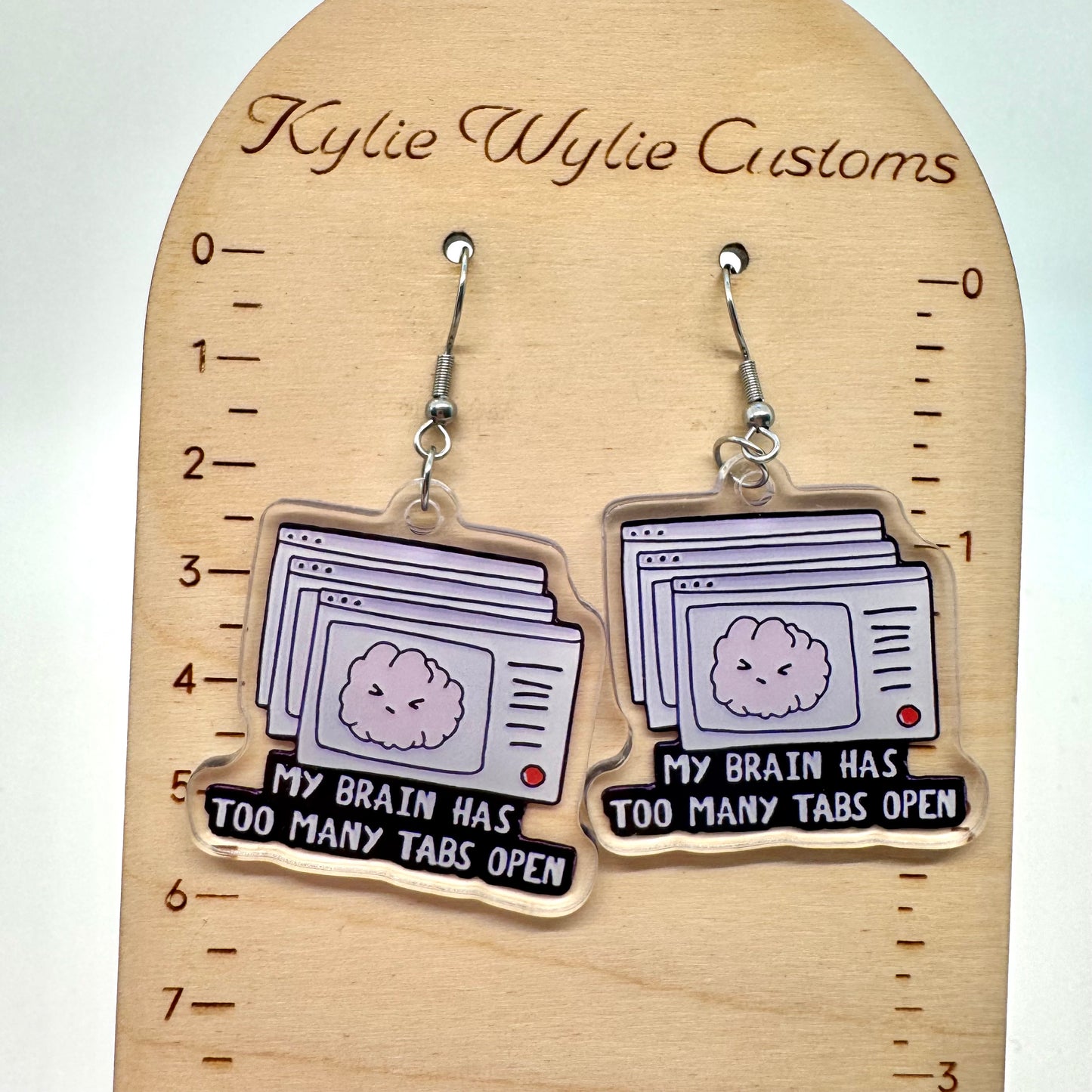 Too Many Tabs Open Earrings
