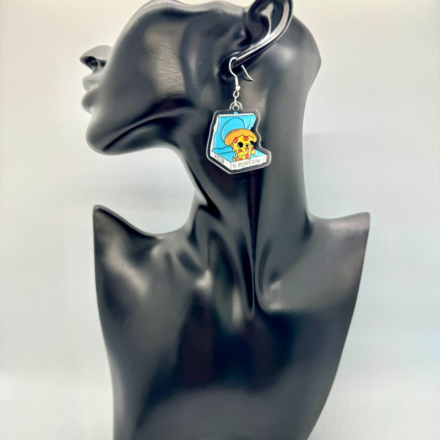 Pupperoni Pizza Dog Earrings