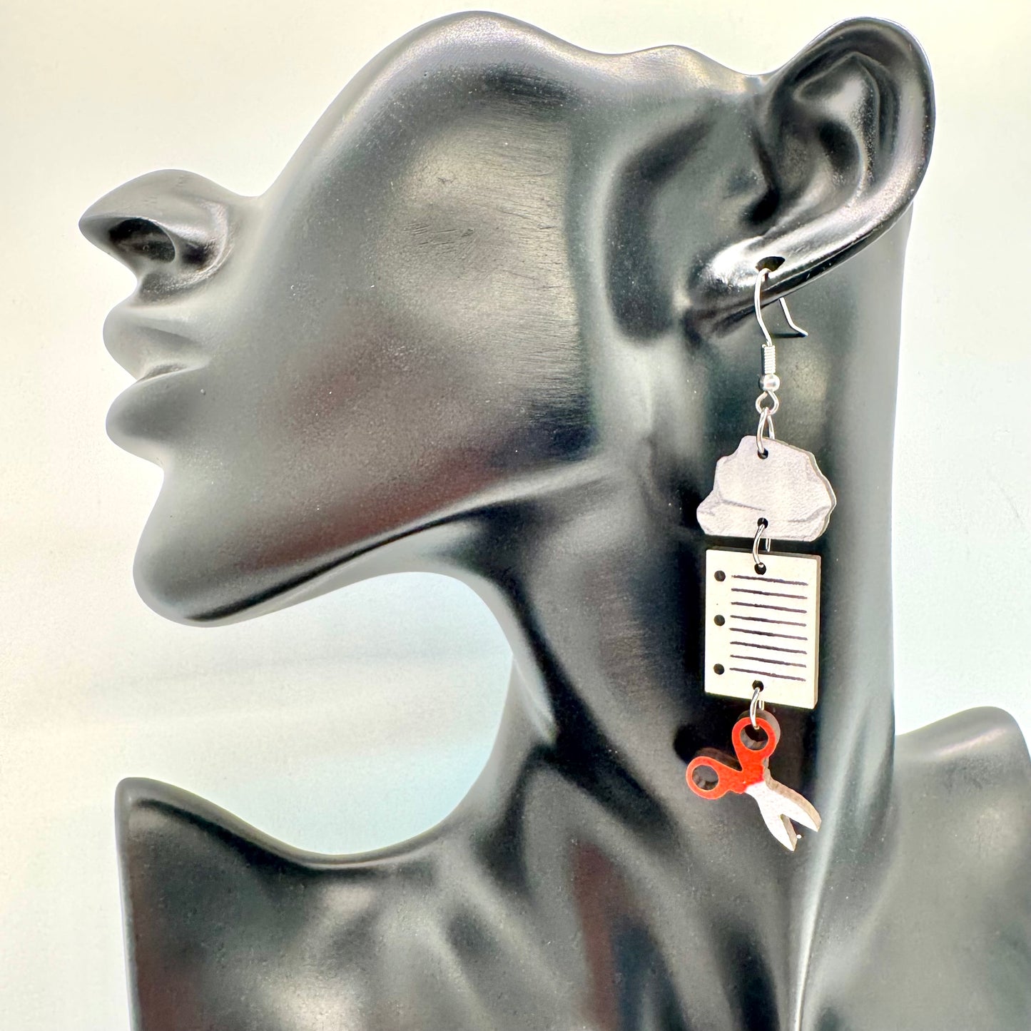 Rock Paper Scissors Earrings