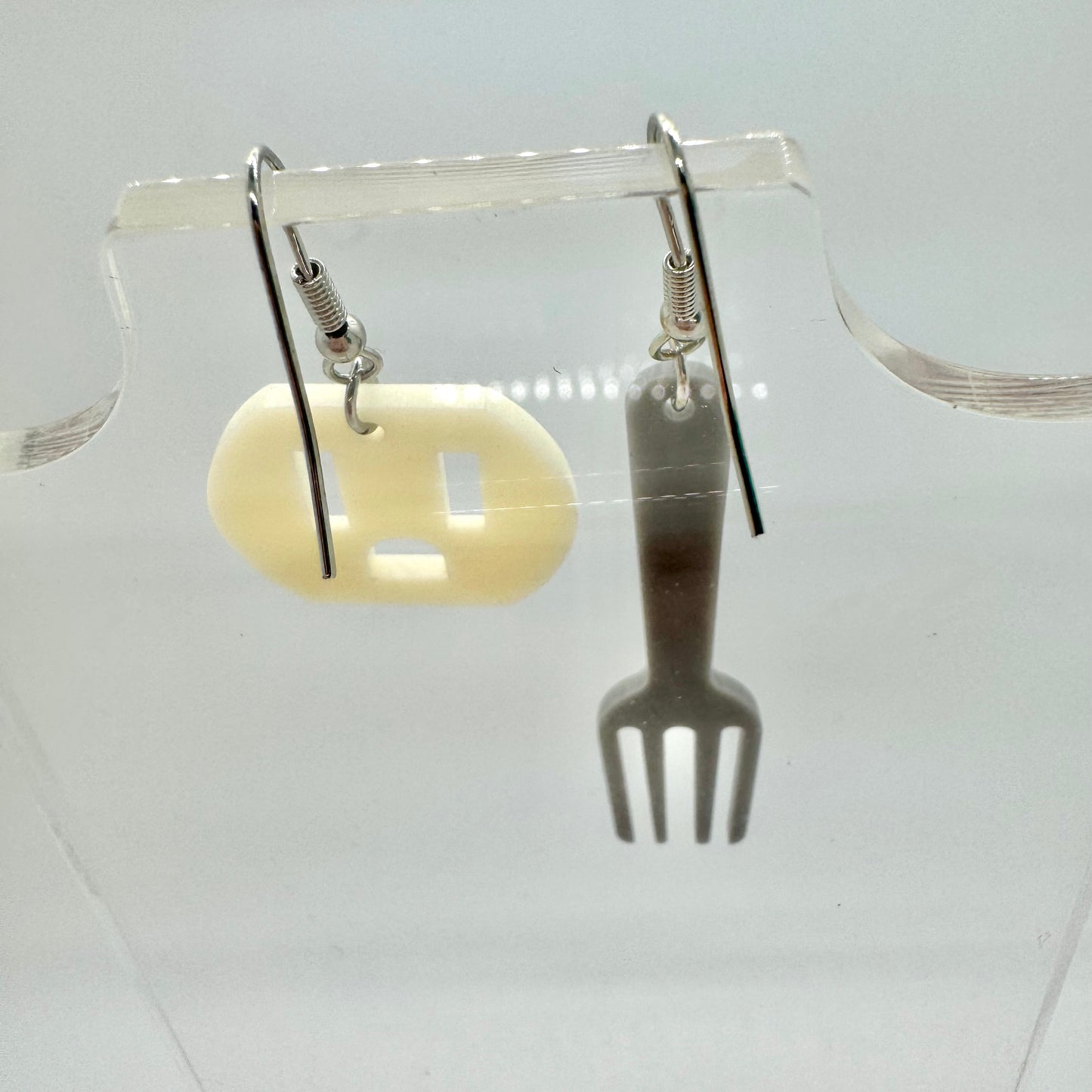 Fork and Socket Earrings