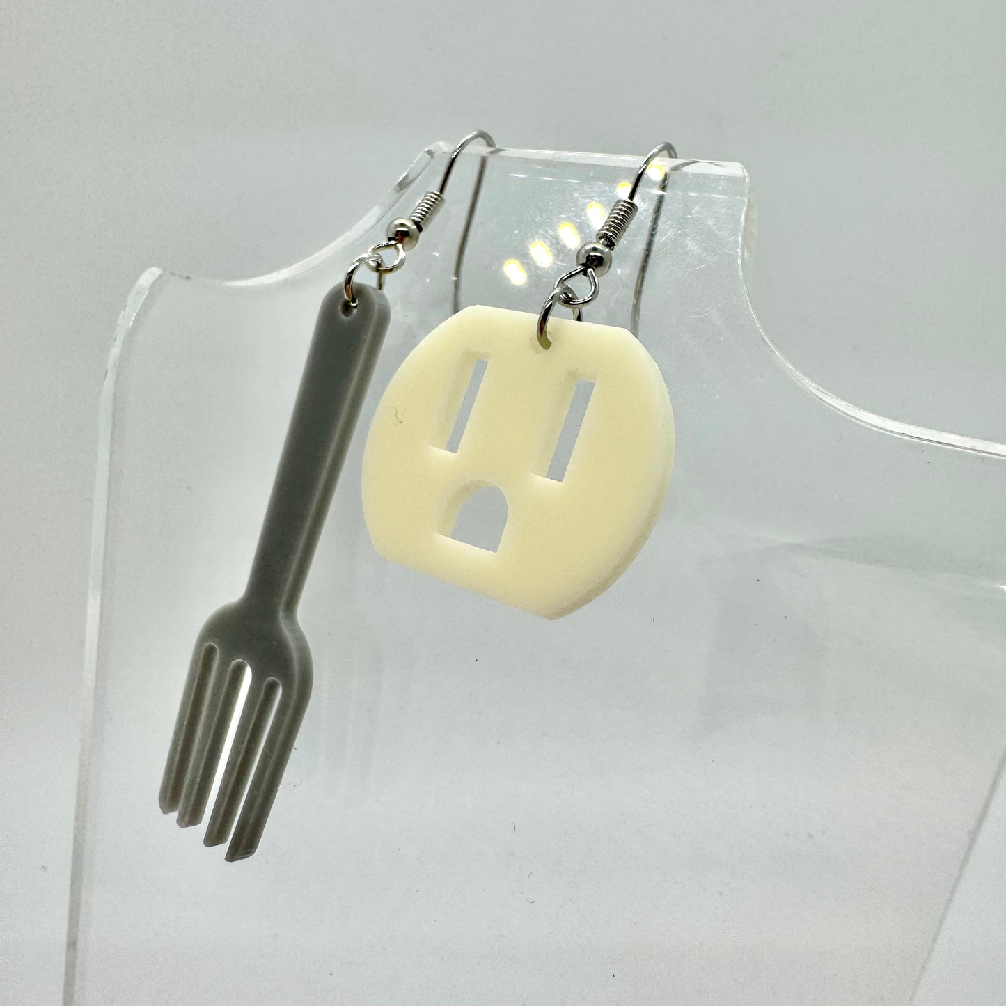 Fork and Socket Earrings