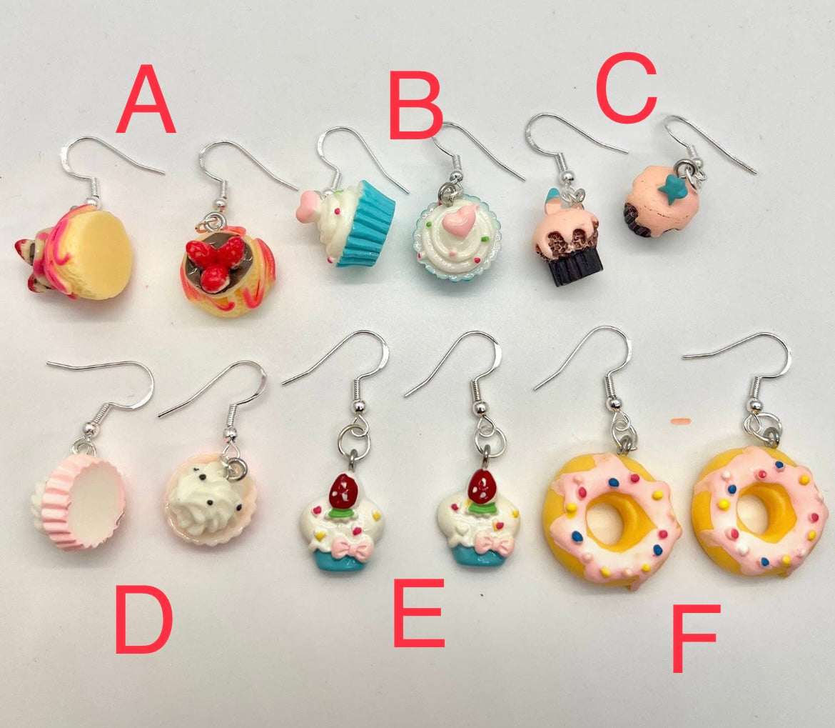 Cupcakes & Donut Earrings