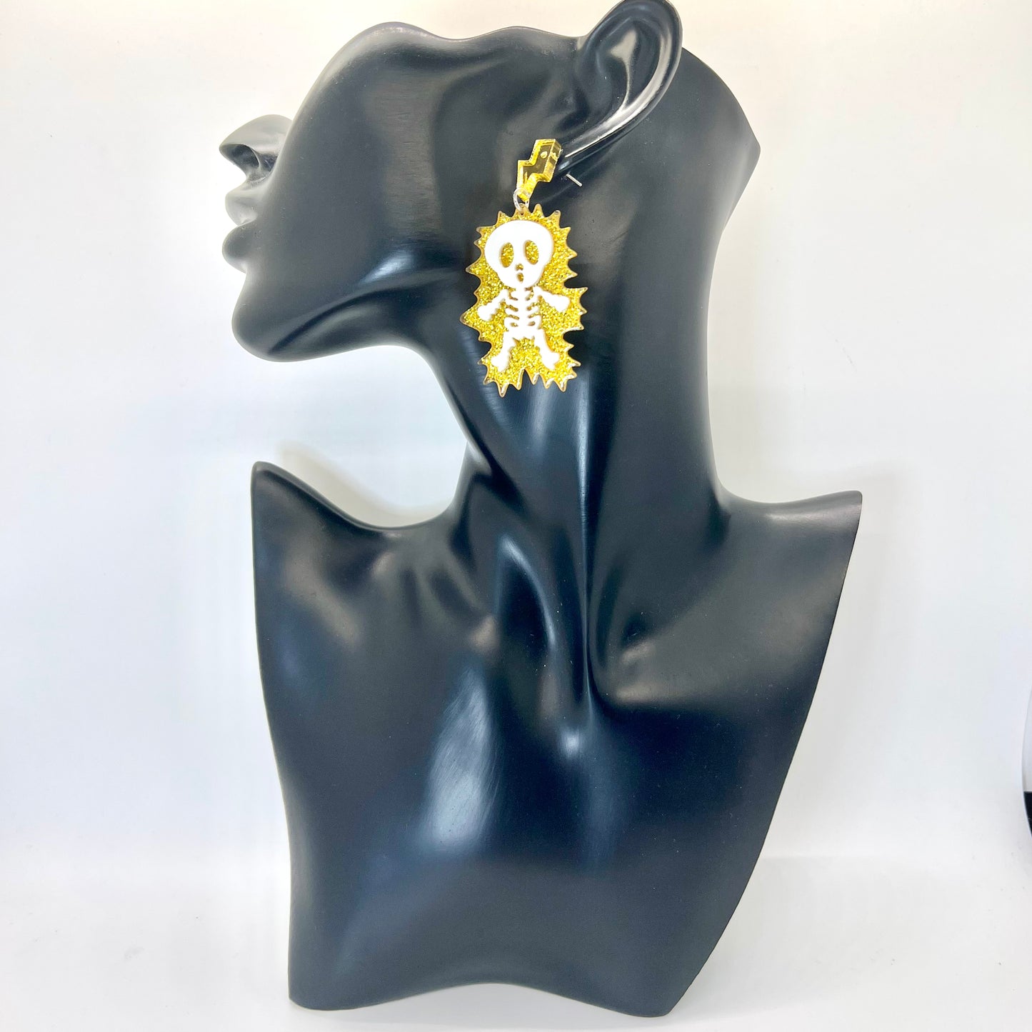 Gold Lightning Earrings
