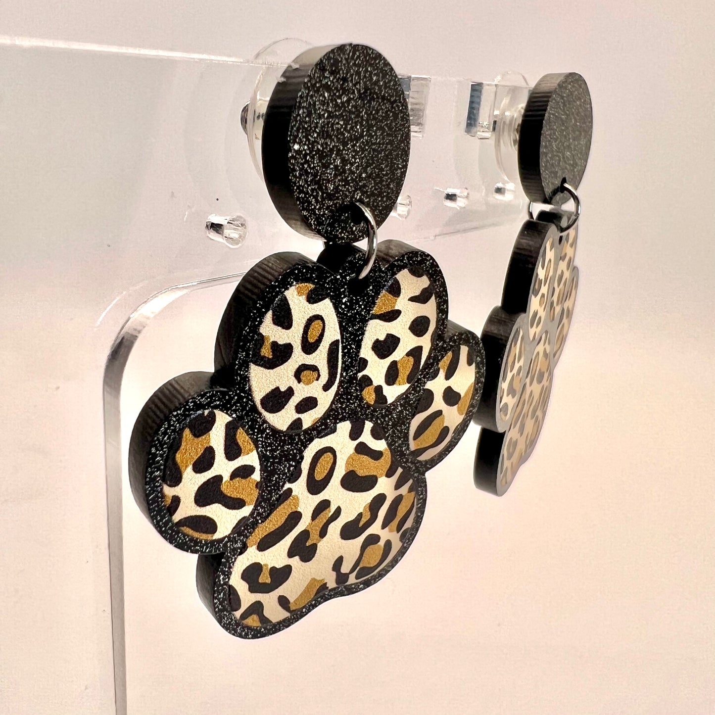 Cheetah Paw Print Earrings