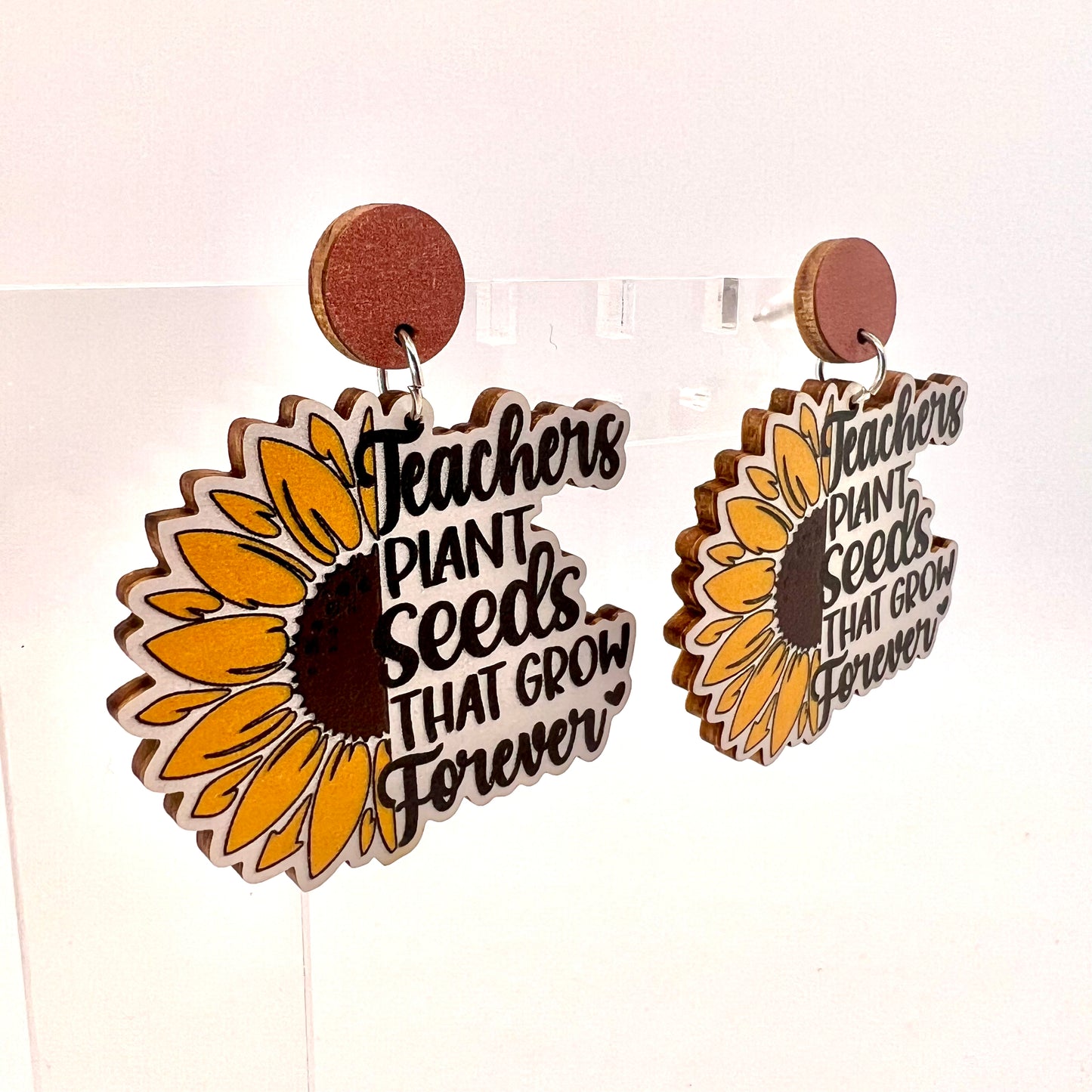 Teacher Flower Earrings