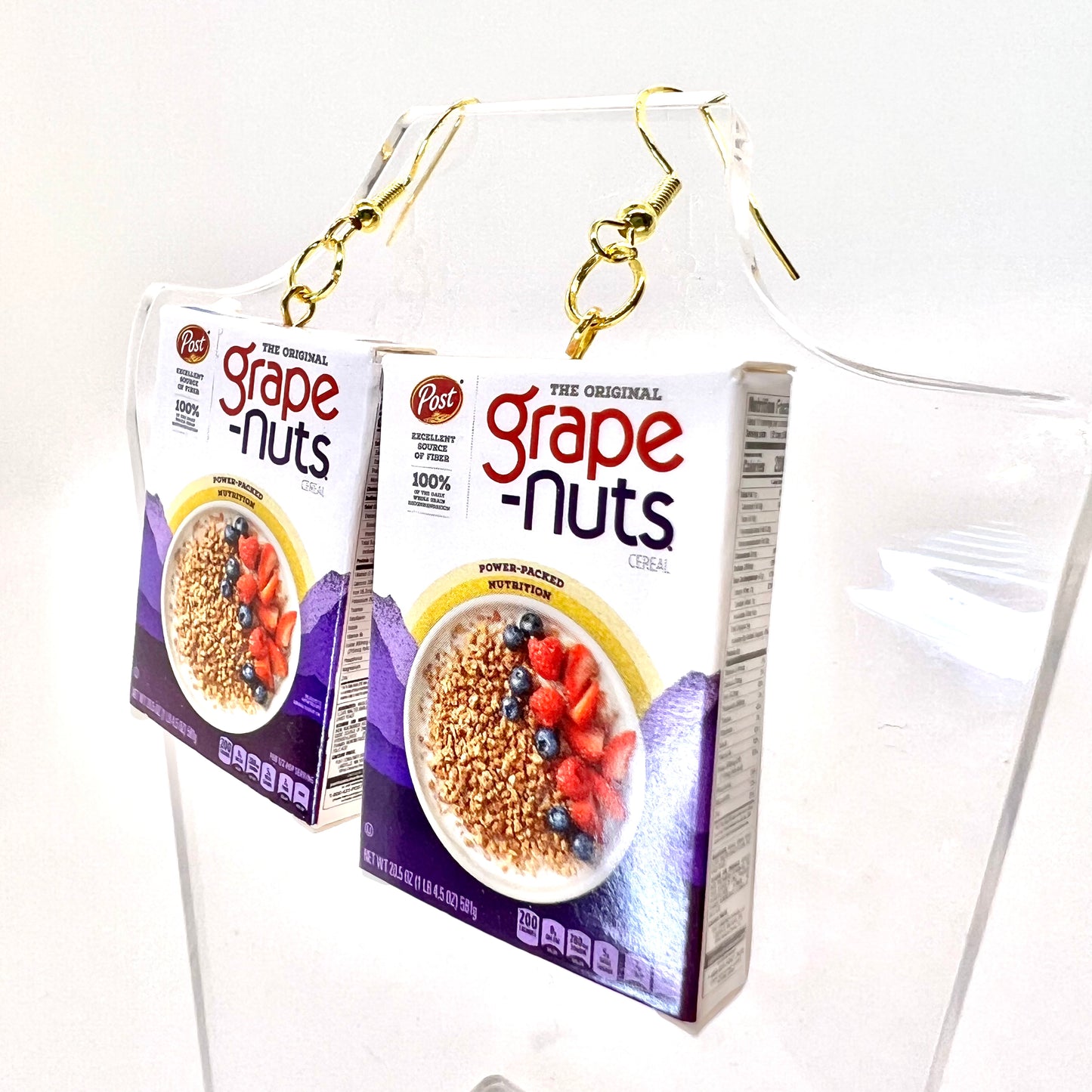 Grape Nuts Cereal Earrings
