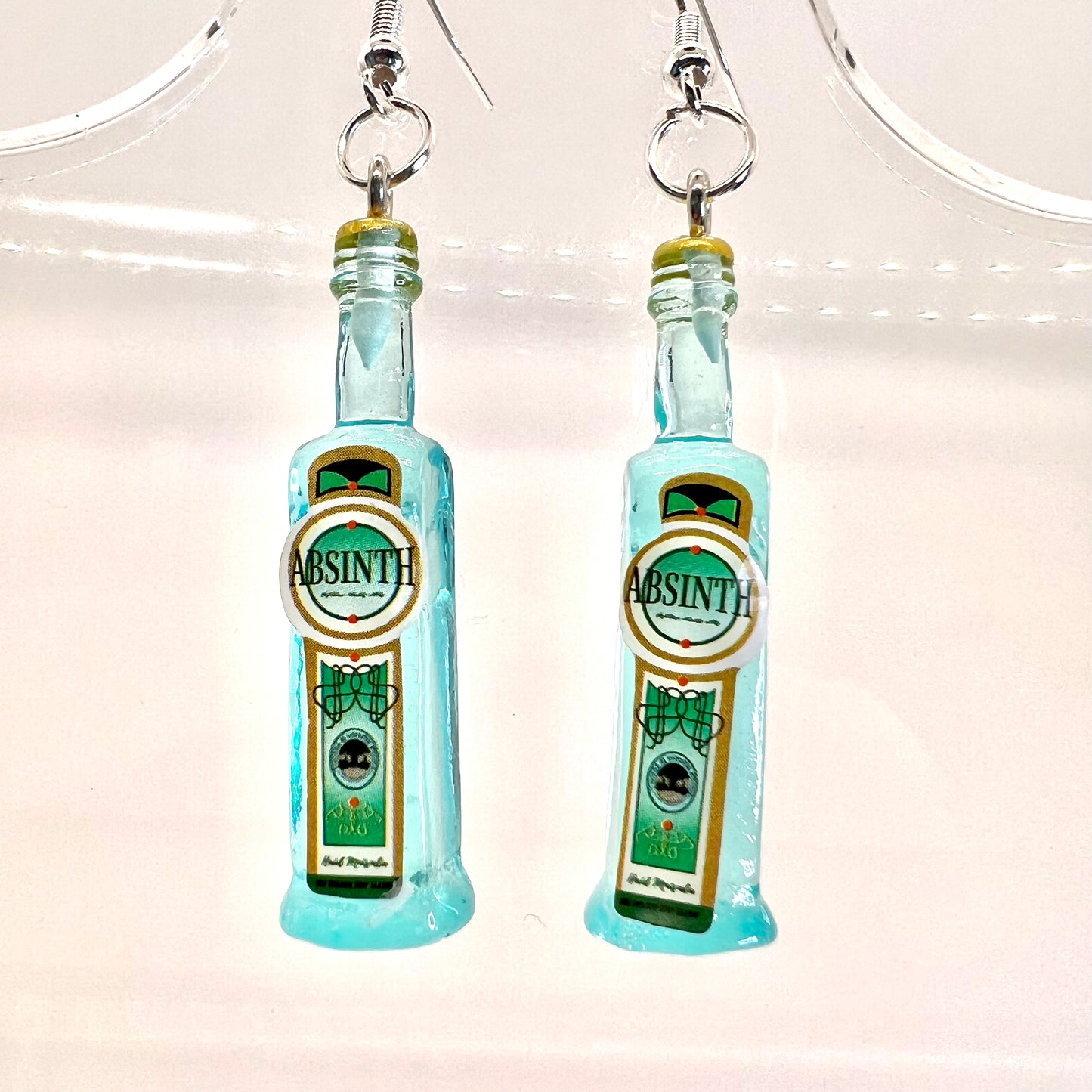 Absinth Bottle Earrings