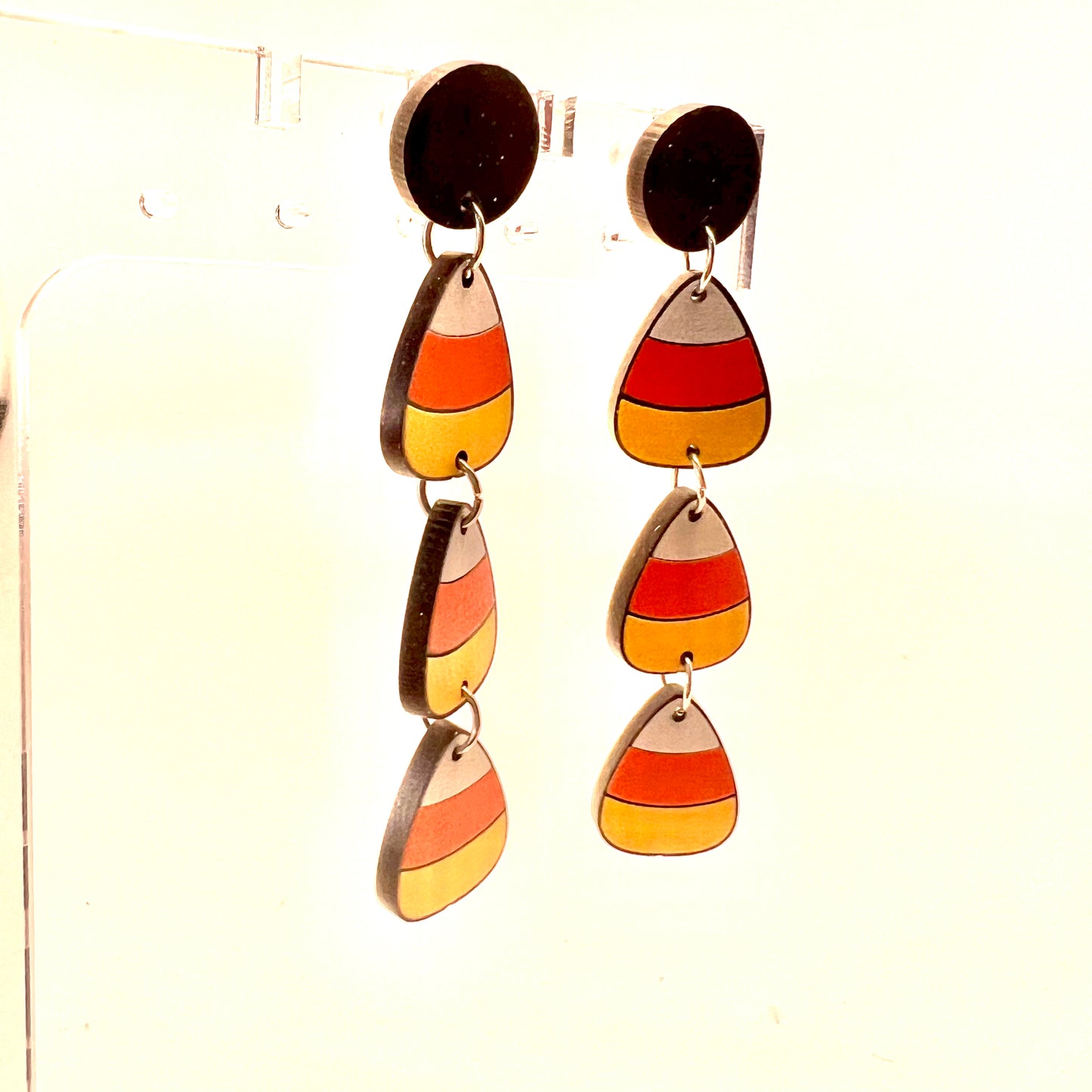 Candy Corn Earrings