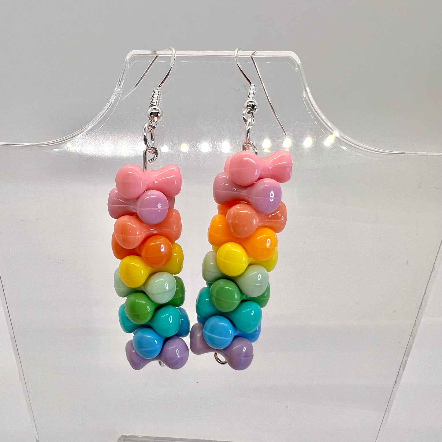 Rainbow Bead Earrings