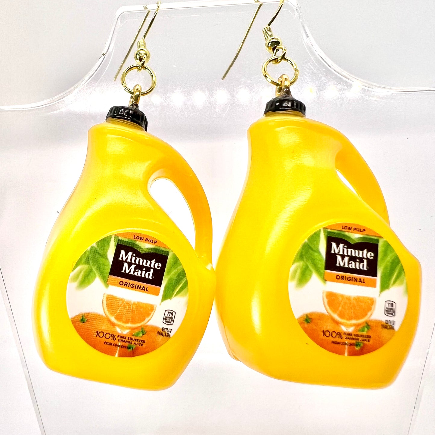 Minute Maid Orange Juice Earrings