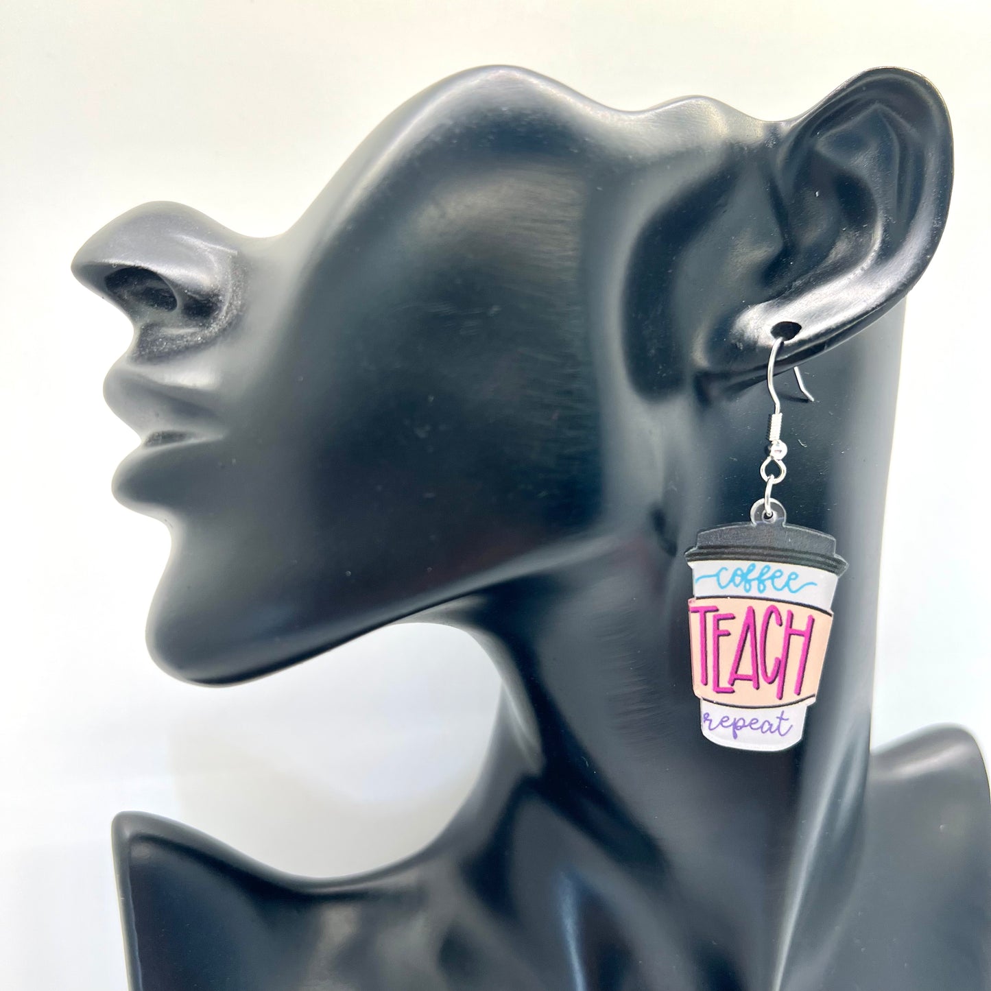 Coffee, Teach, Repeat Earrings