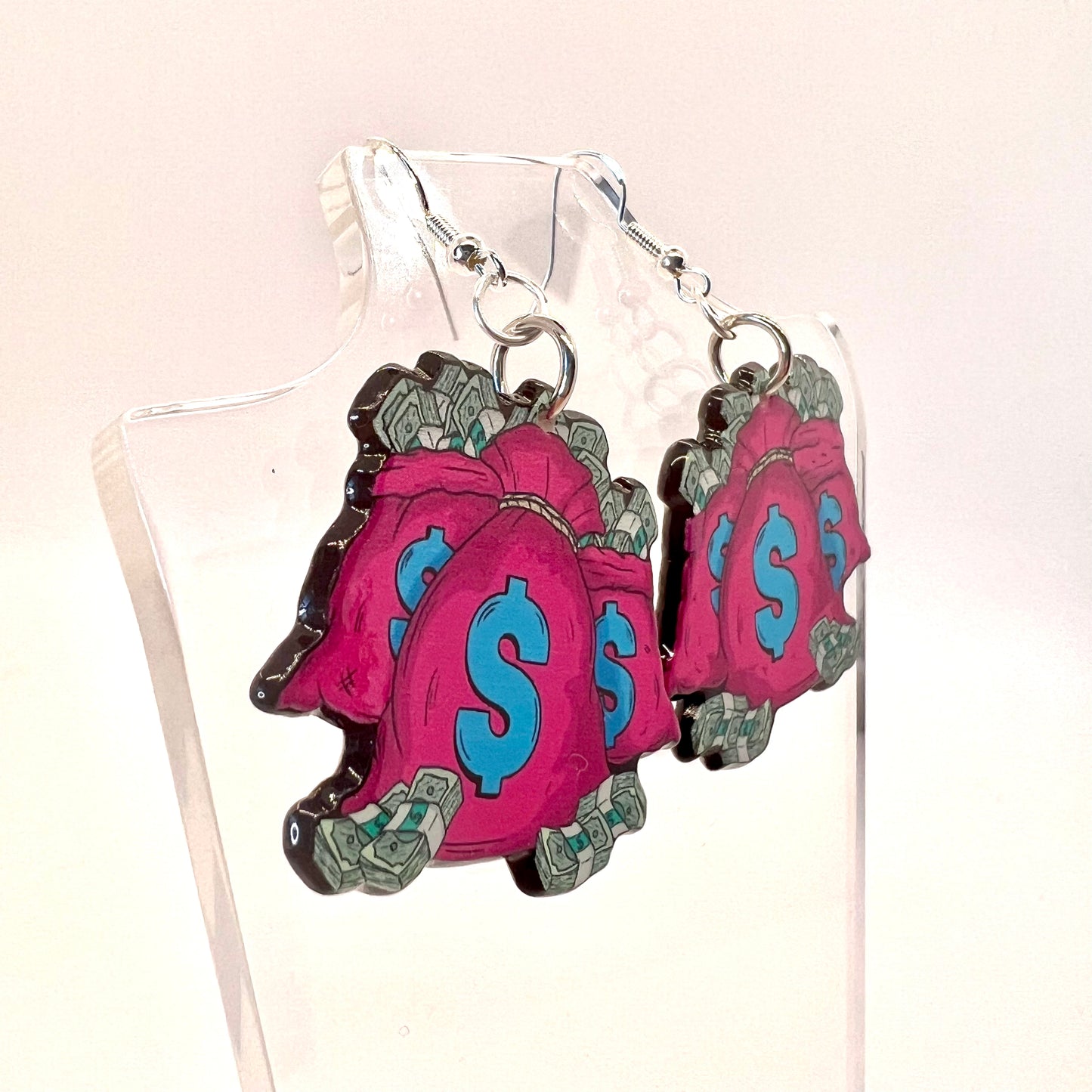 Money Bags Earrings