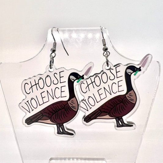 Choose Violence Earrings