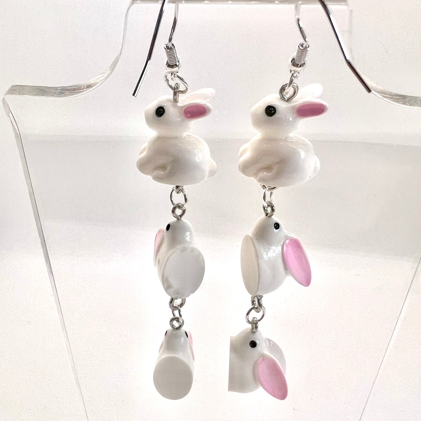 Bunny Family Chain Earrings