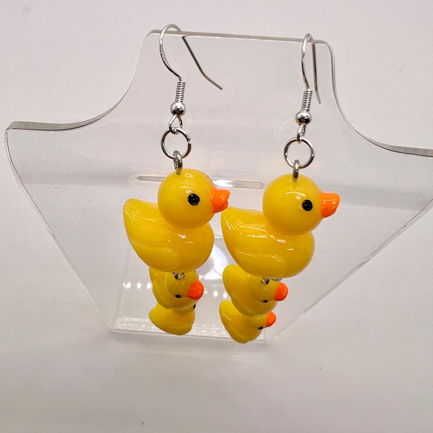 Duck Family Chain Earrings