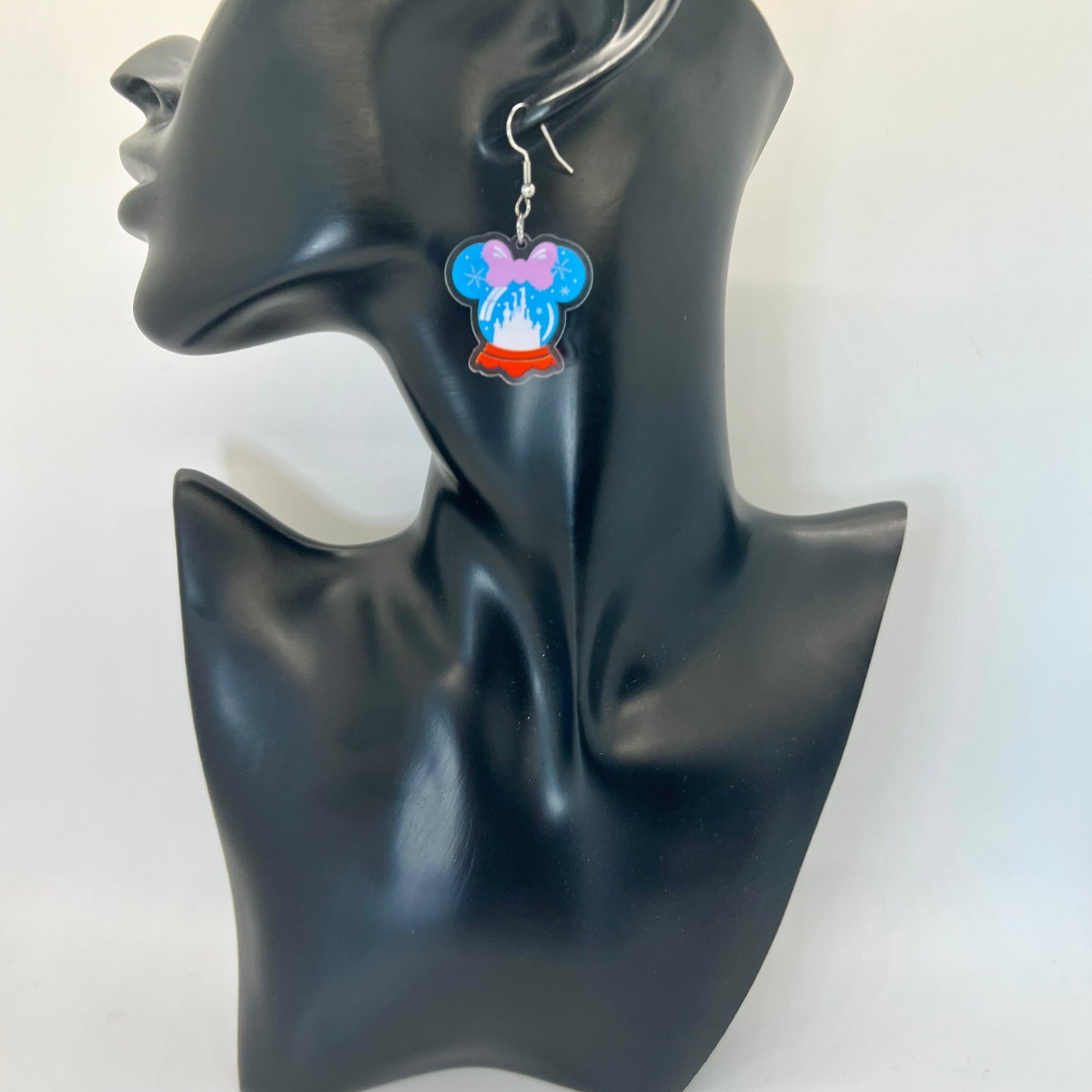 Castle Snow Globe Earrings
