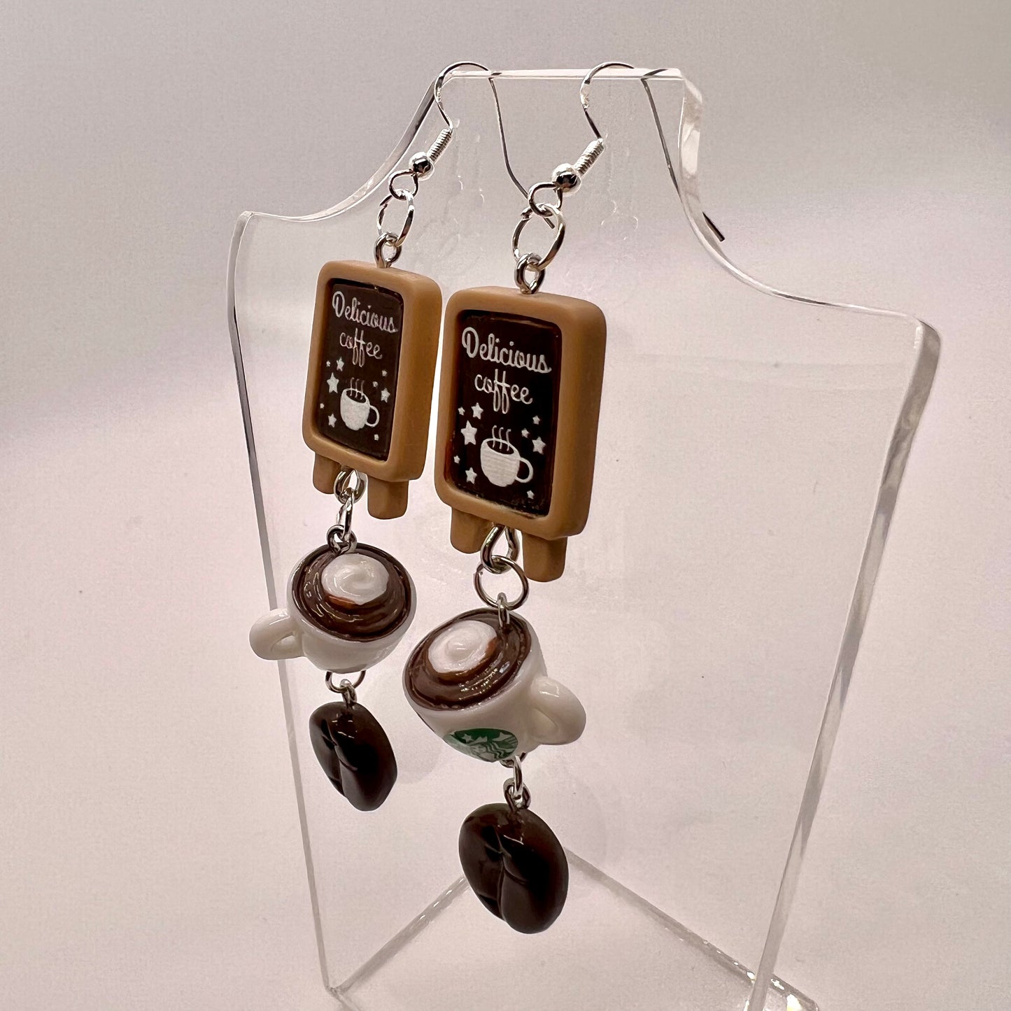 Coffee Shop Chain Earrings