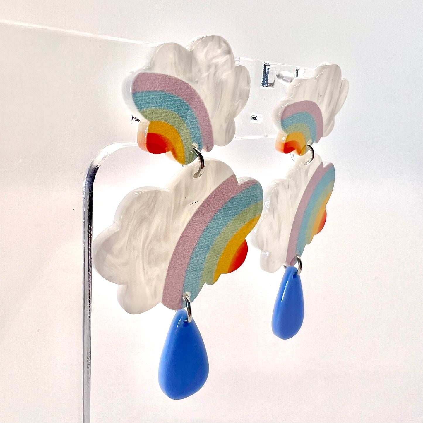 Rainbow Cloud Earrings