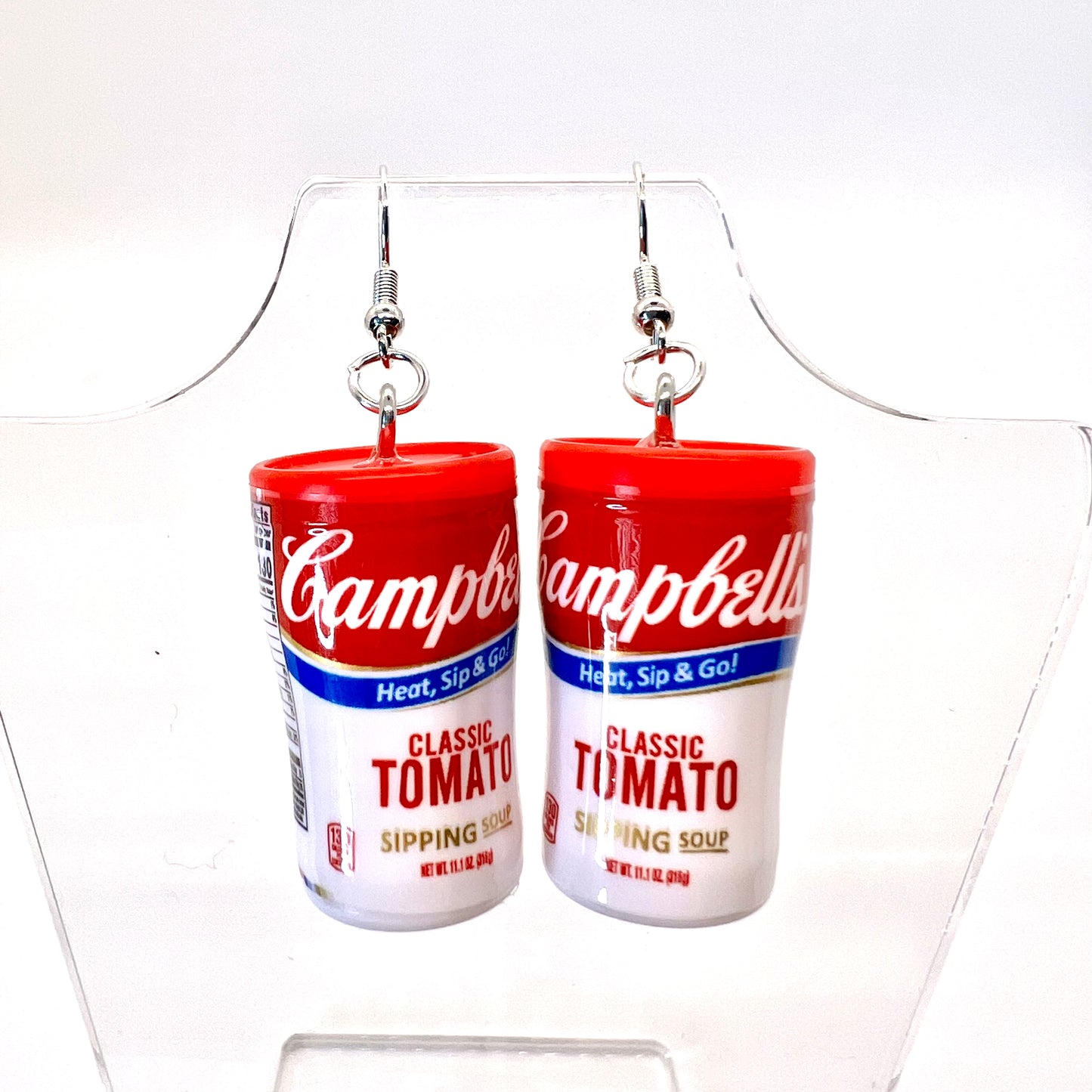 Campbells Tomato Soup Earrings