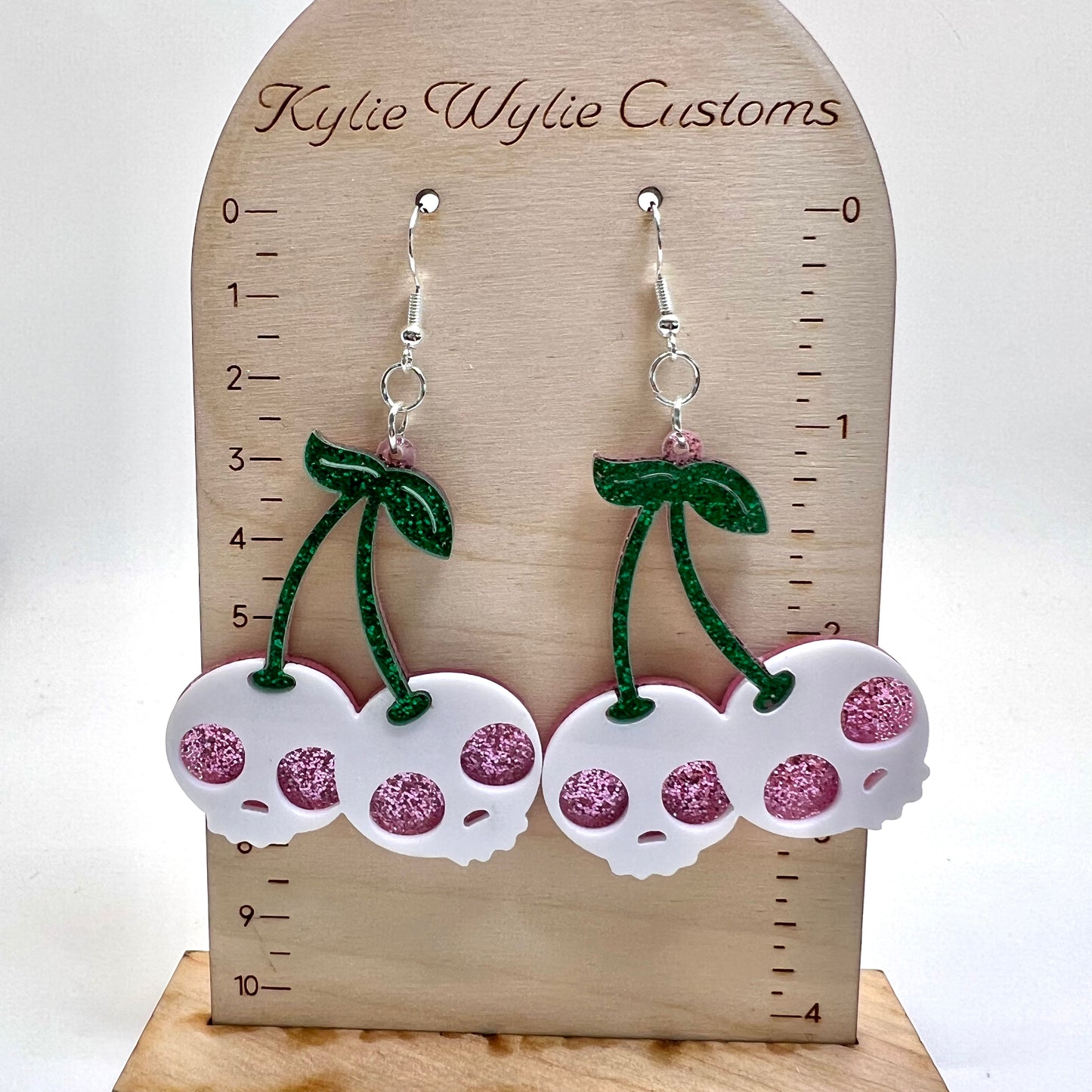 Cherry Skull Earrings