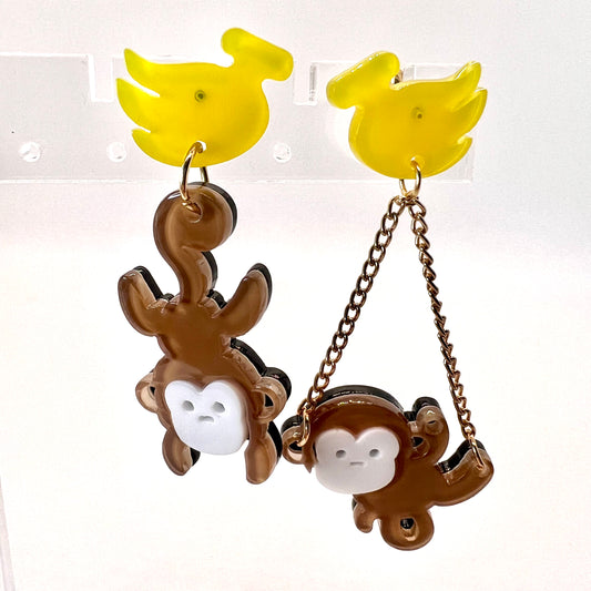 Playing Monkies Earrings