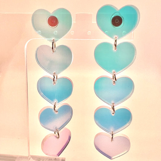 Heart Chain Earrings