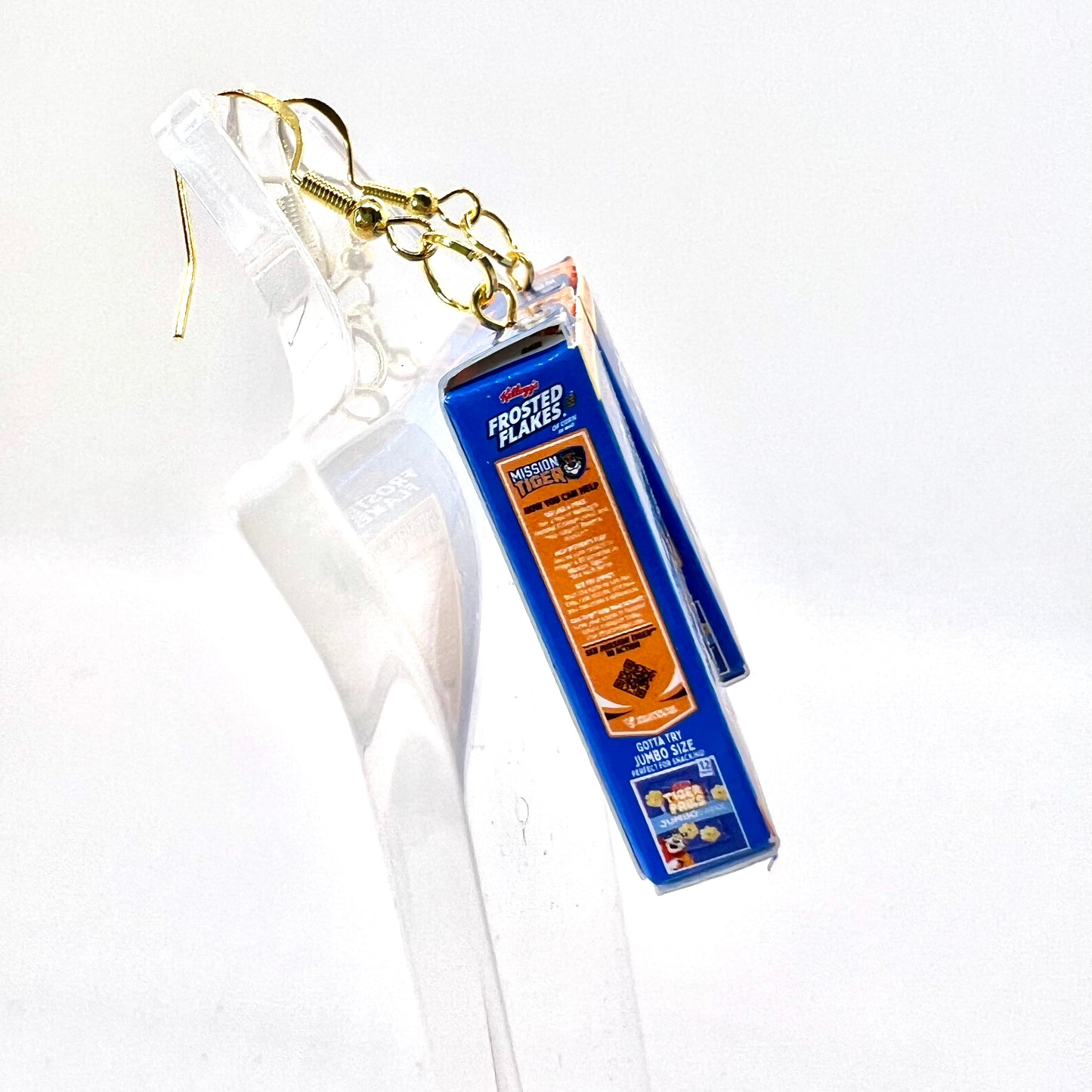 Frosted Flakes Cereal Earrings