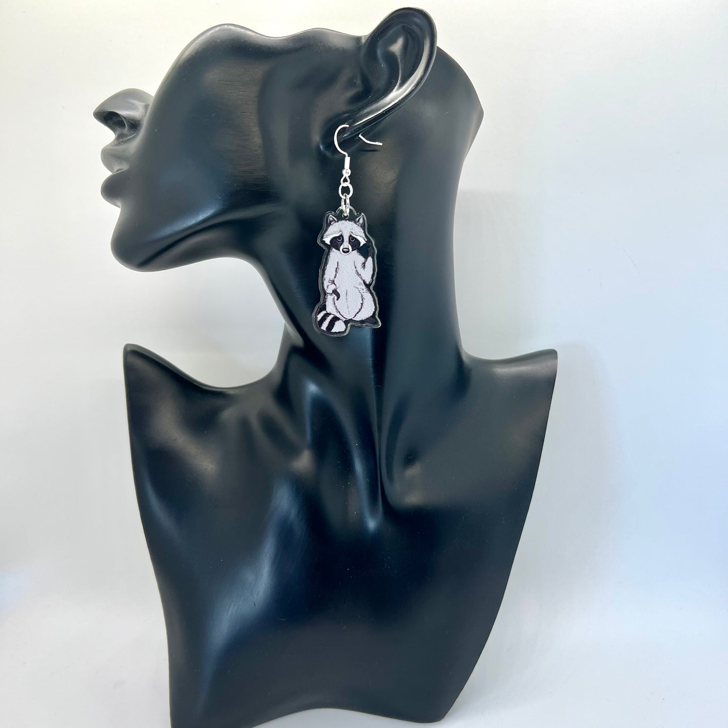 Angry Raccoon Earrings
