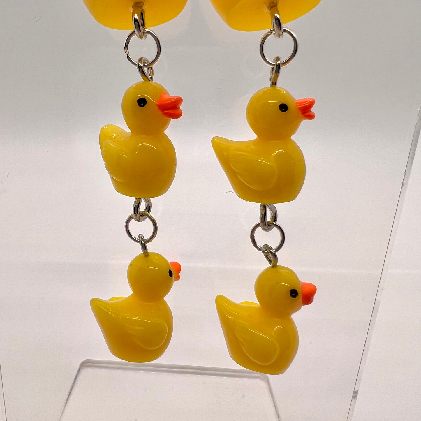 Duck Family Chain Earrings