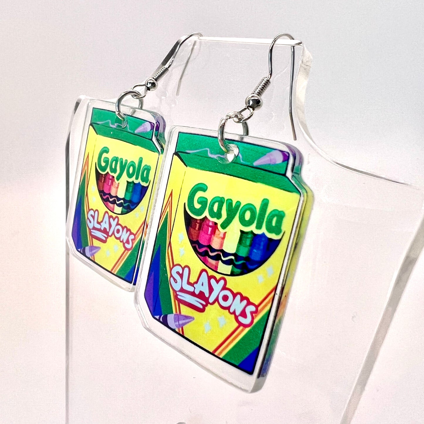 “Slay-Ons” Crayon Earrings