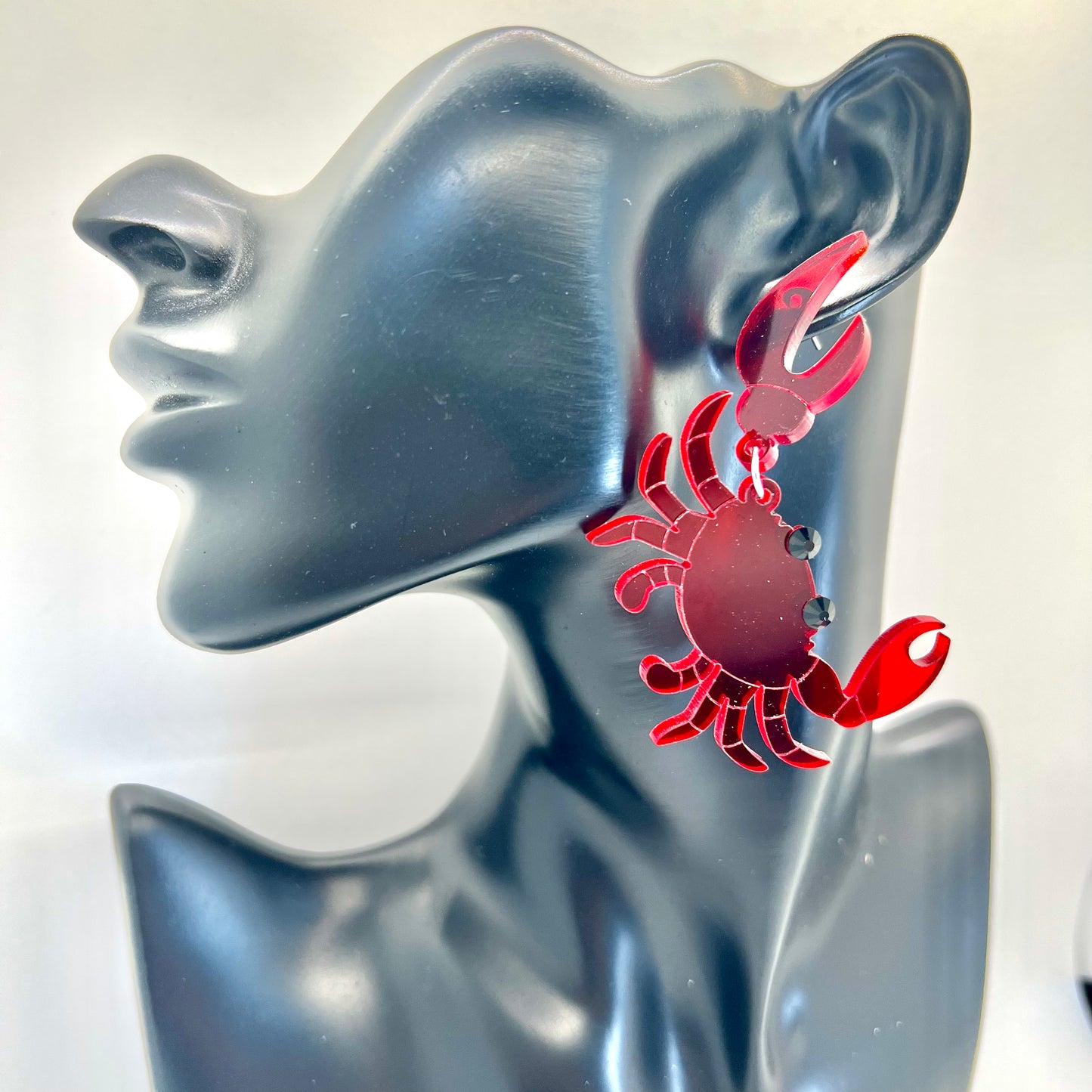 Red Crab Earrings