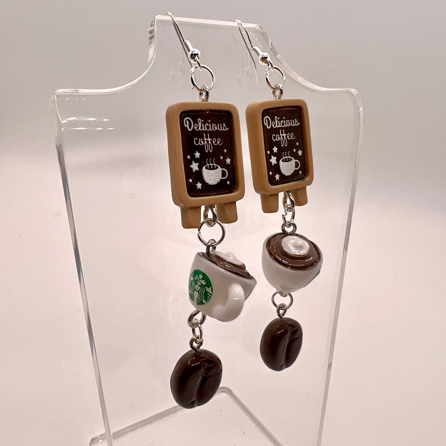 Coffee Shop Chain Earrings