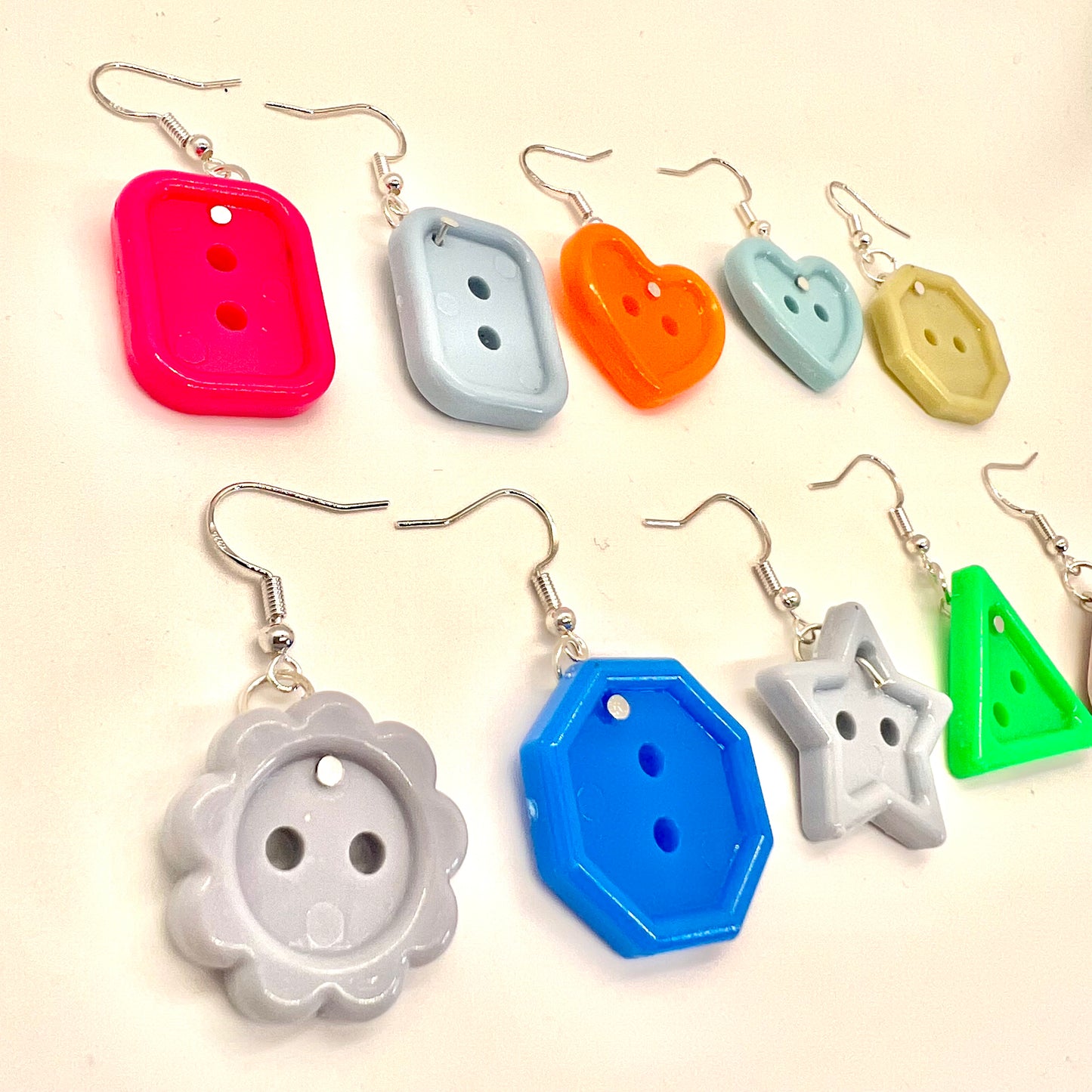Button Earrings