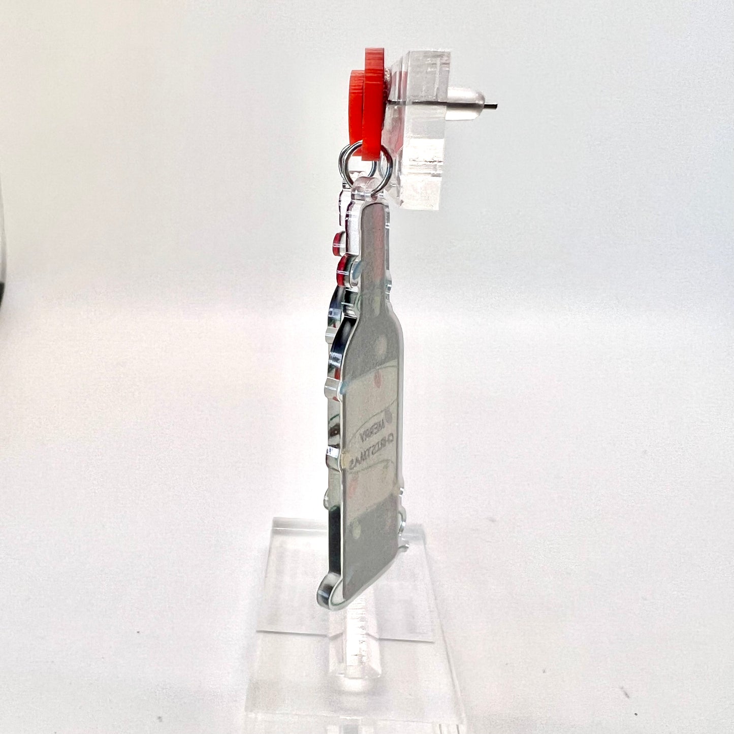 Christmas Wine Bottle Earrings