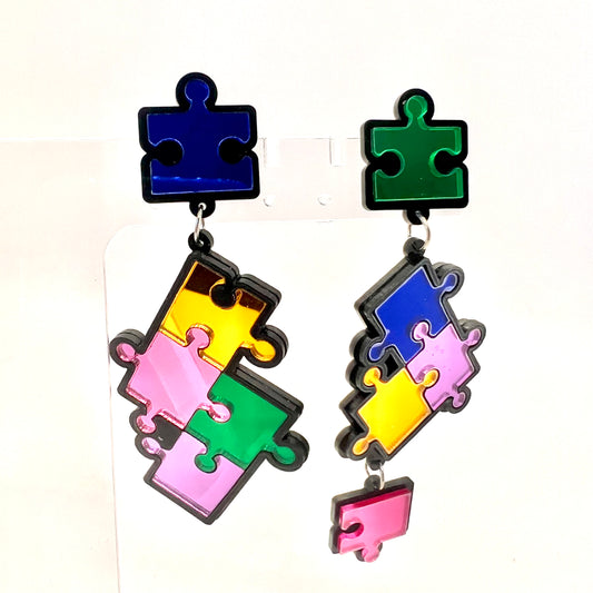 Autism Puzzle Earrings