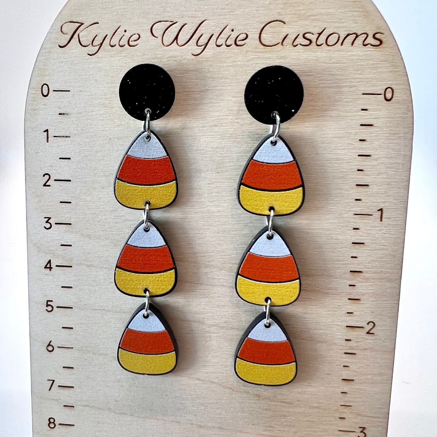 Candy Corn Earrings