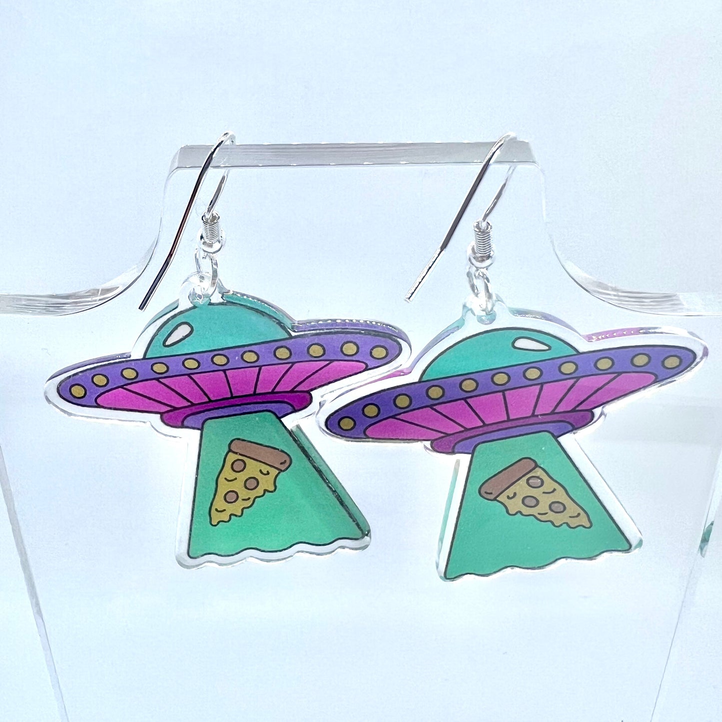 UFO Pizza Slice Earrings