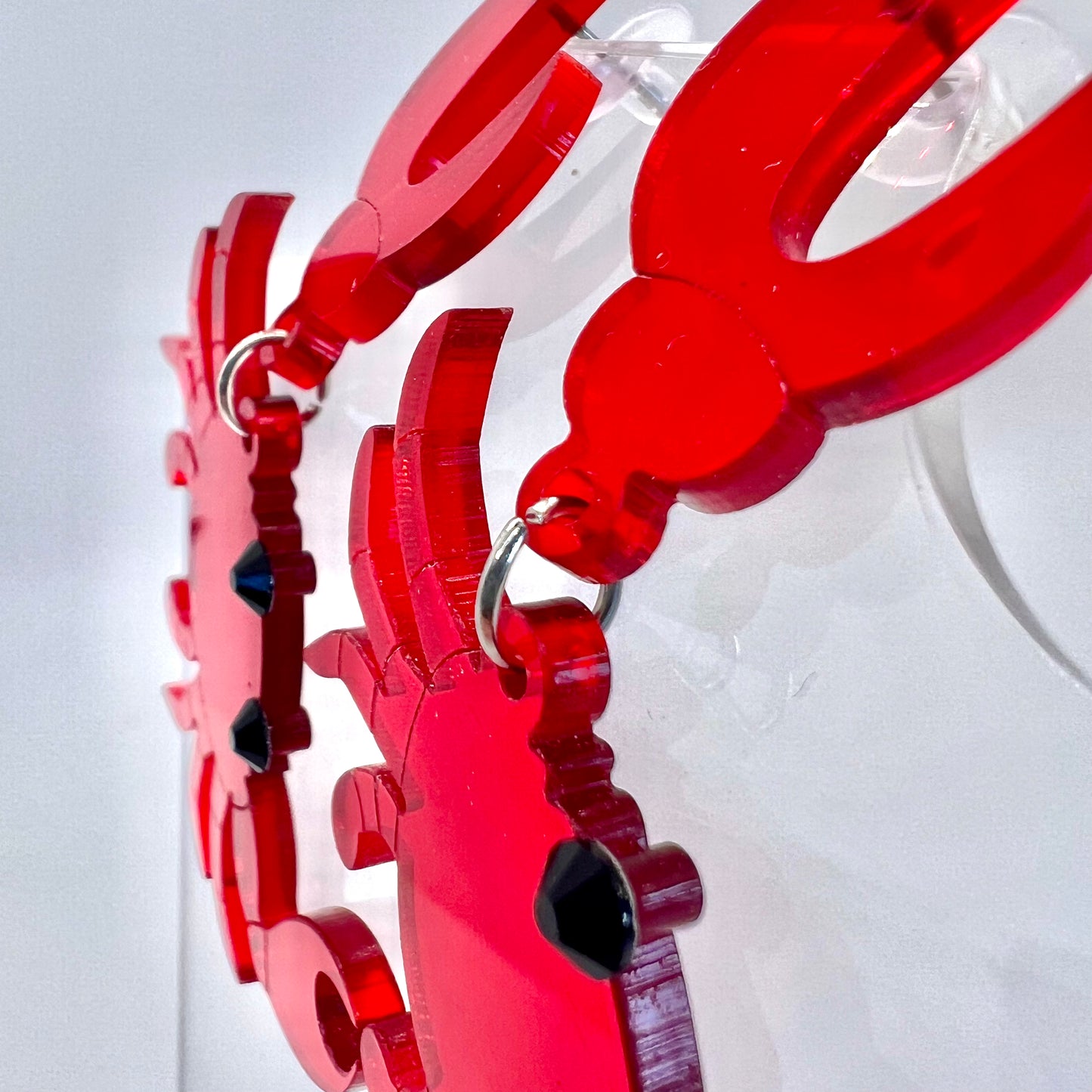 Red Crab Earrings
