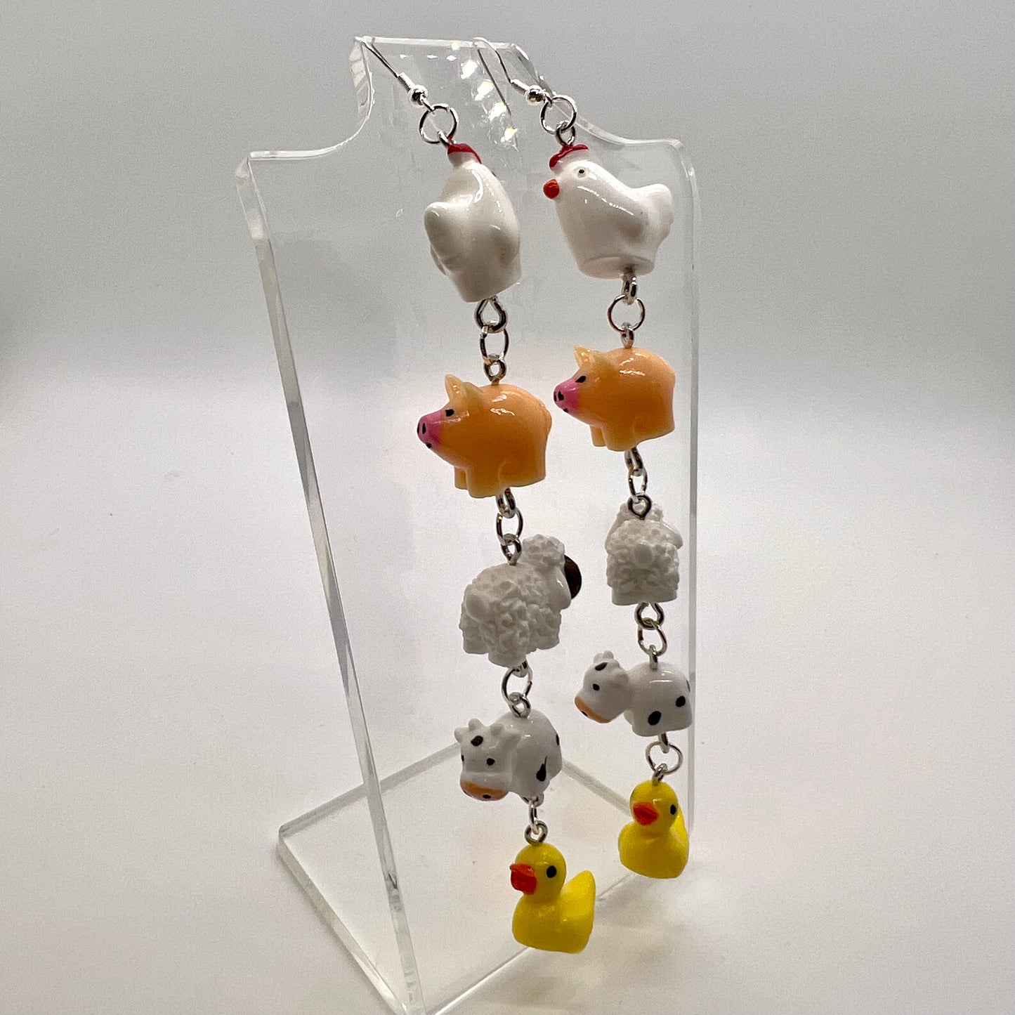 Farm Animal Chain Earrings