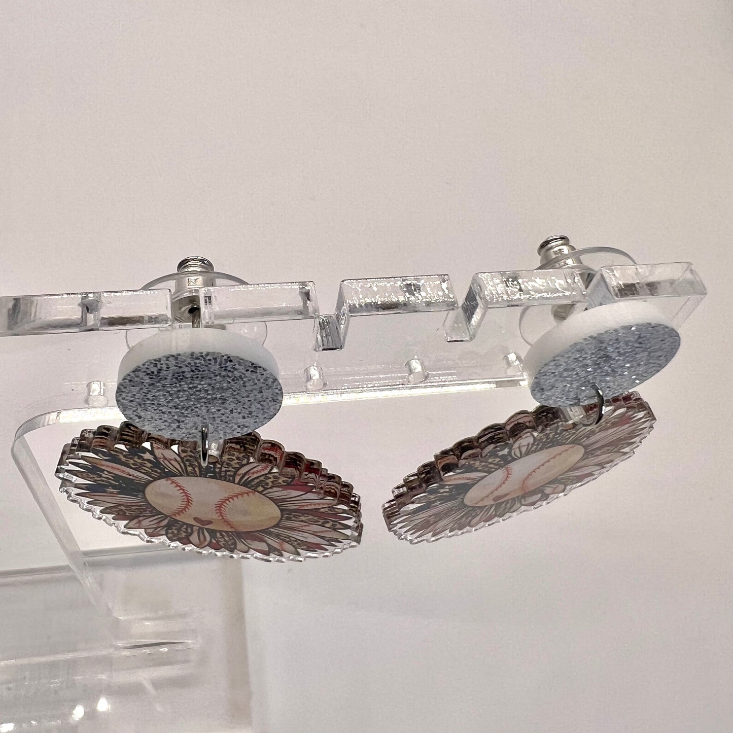 Baseball Flag Earrings