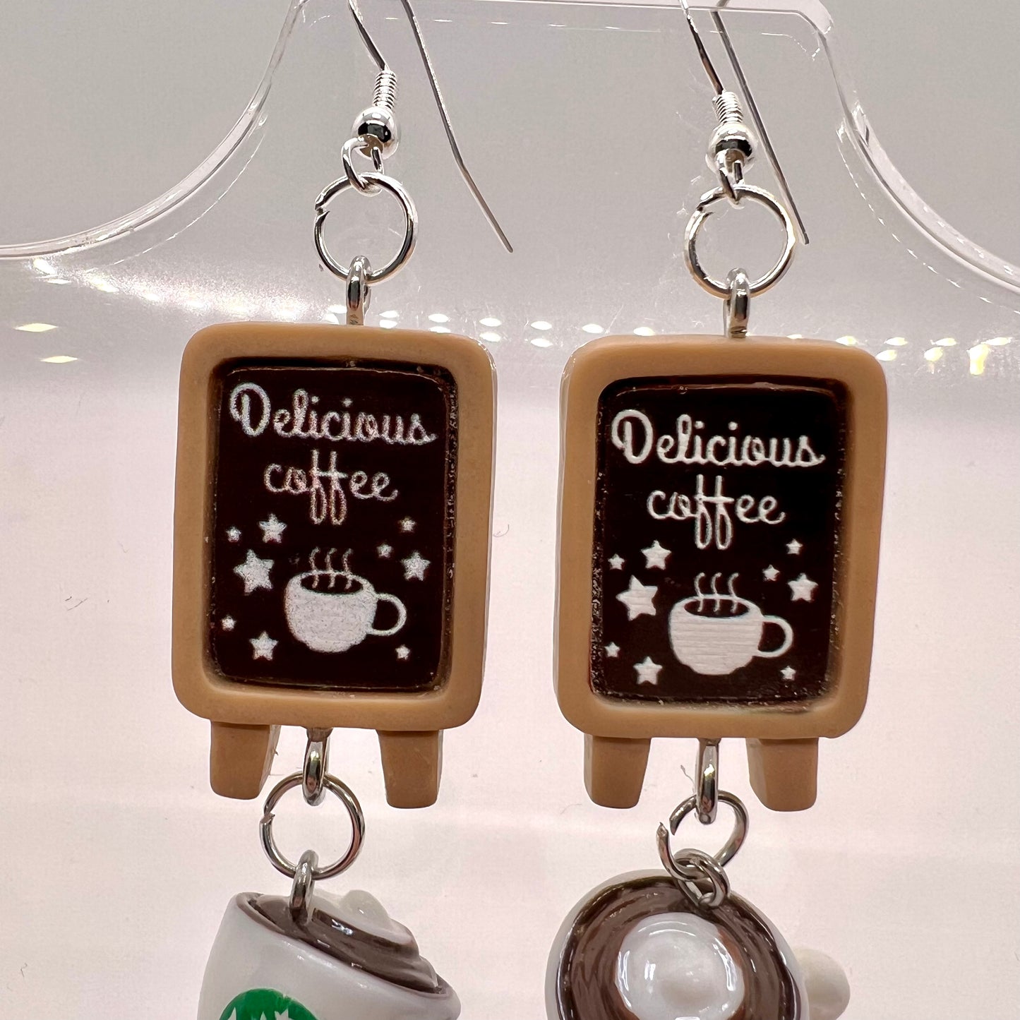 Coffee Shop Chain Earrings