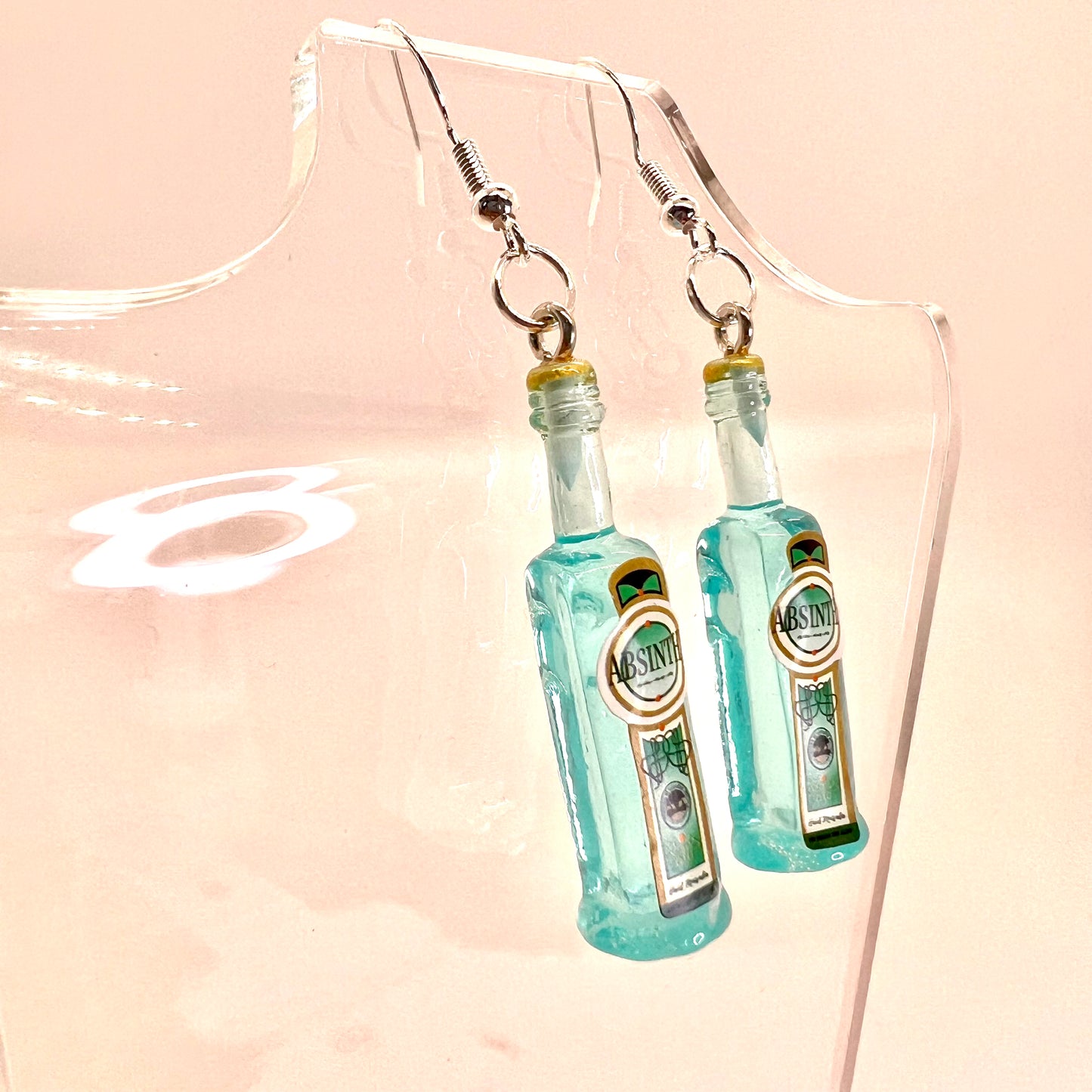 Absinth Bottle Earrings