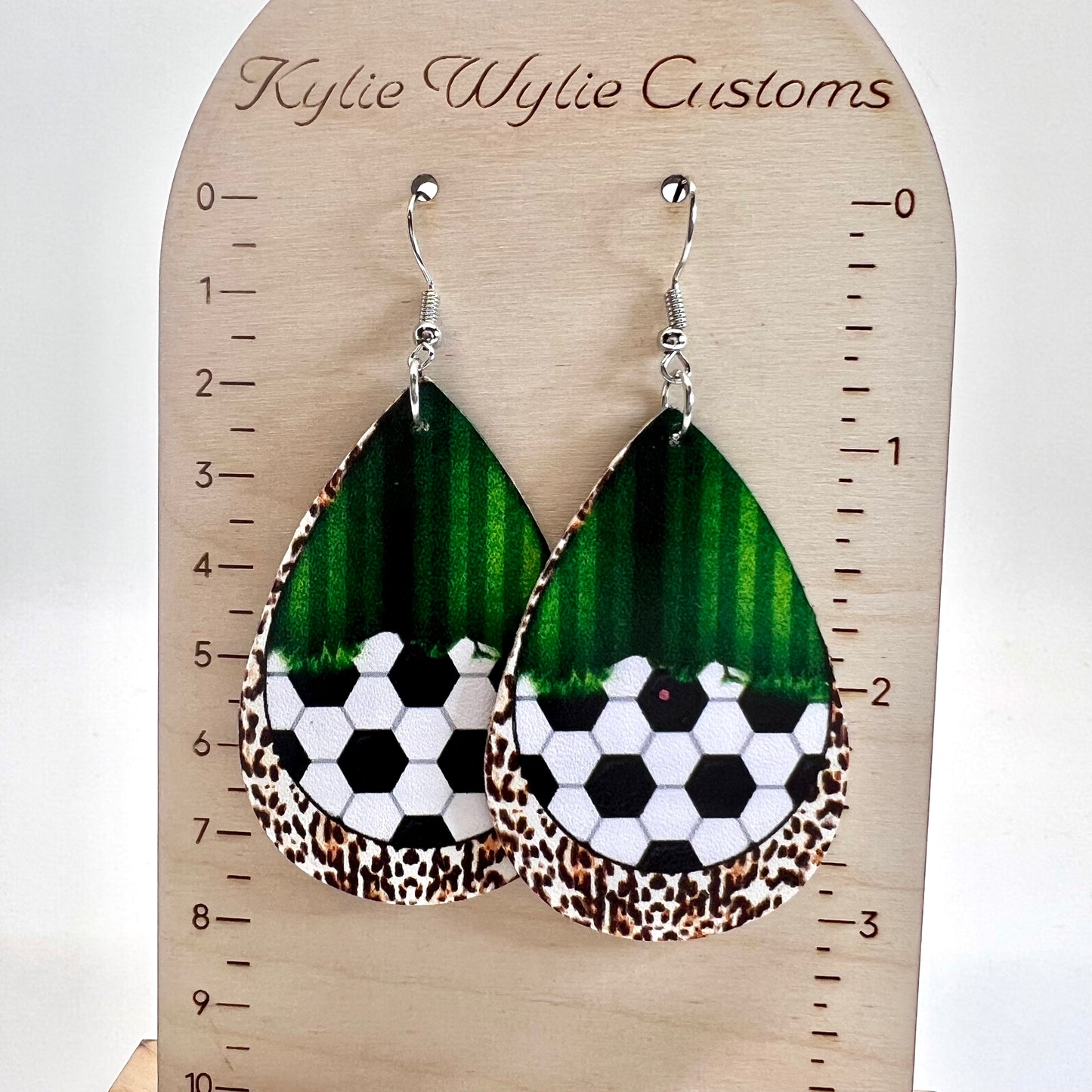 Soccer Field Earrings