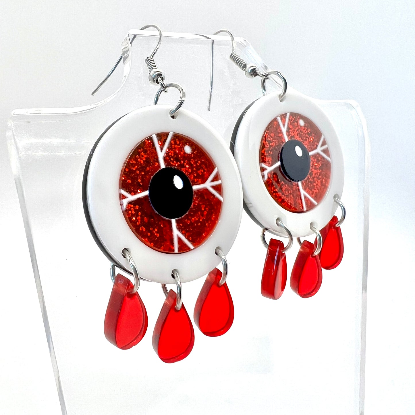 Red Eye Earrings