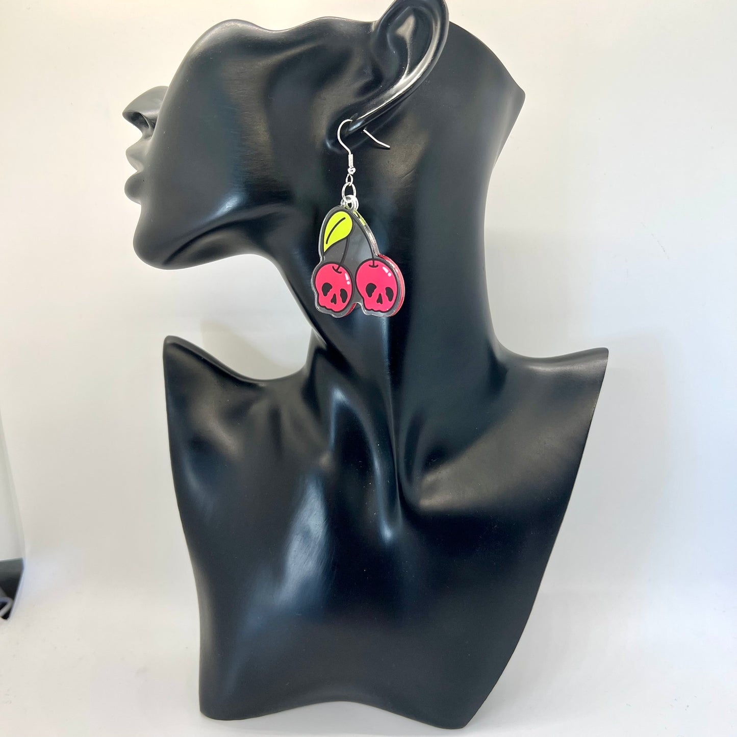 Cherry Skull Earrings