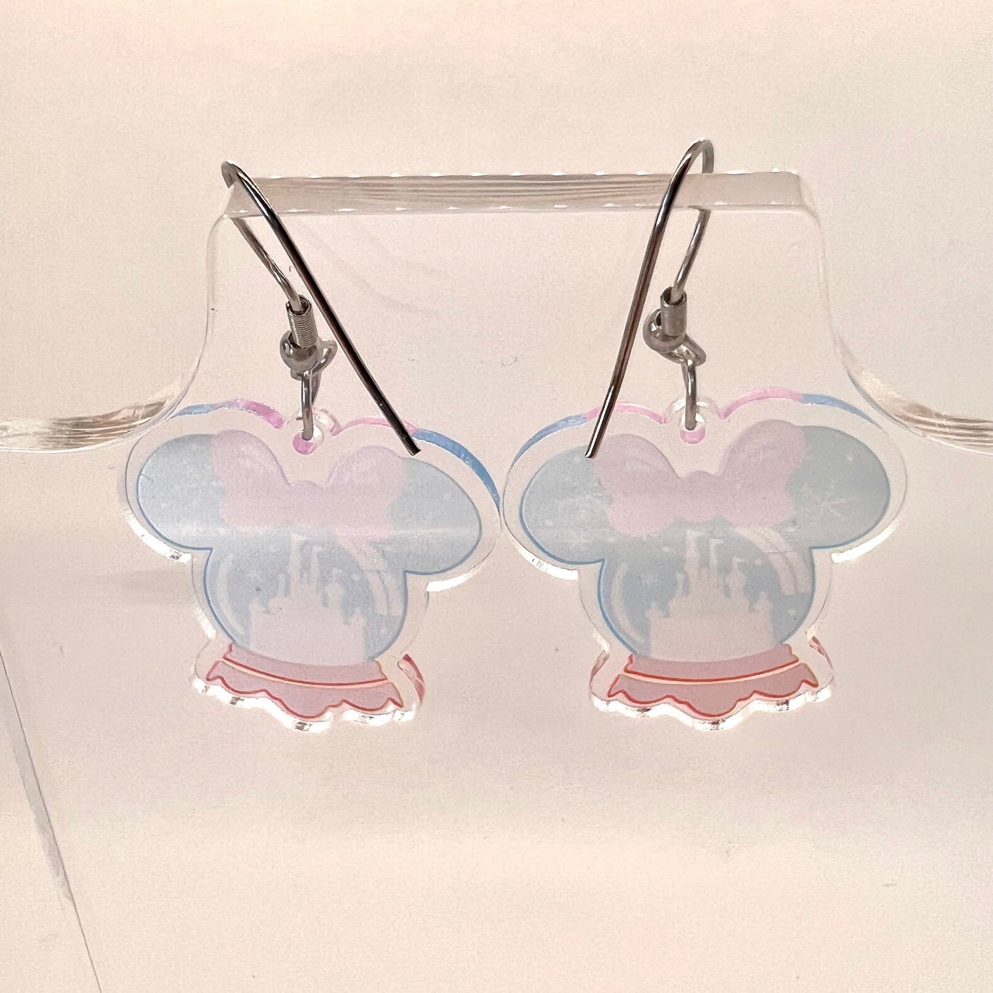 Castle Snow Globe Earrings